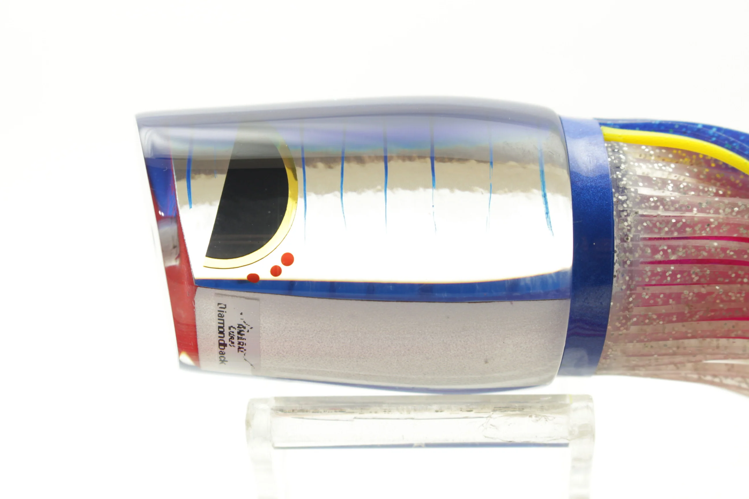 Amaral Lures Reflective/Mirrored Blue-Pink Diamondback 14" 7oz - Image 5