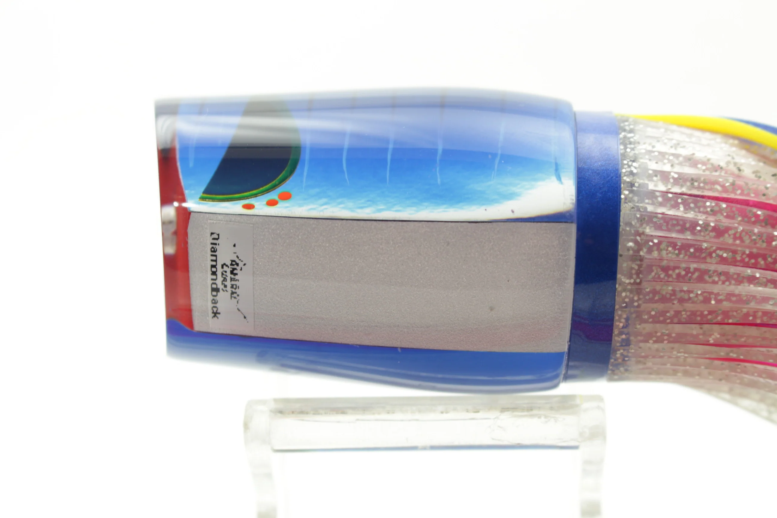 Amaral Lures Reflective/Mirrored Blue-Pink Diamondback 14" 7oz - Image 6
