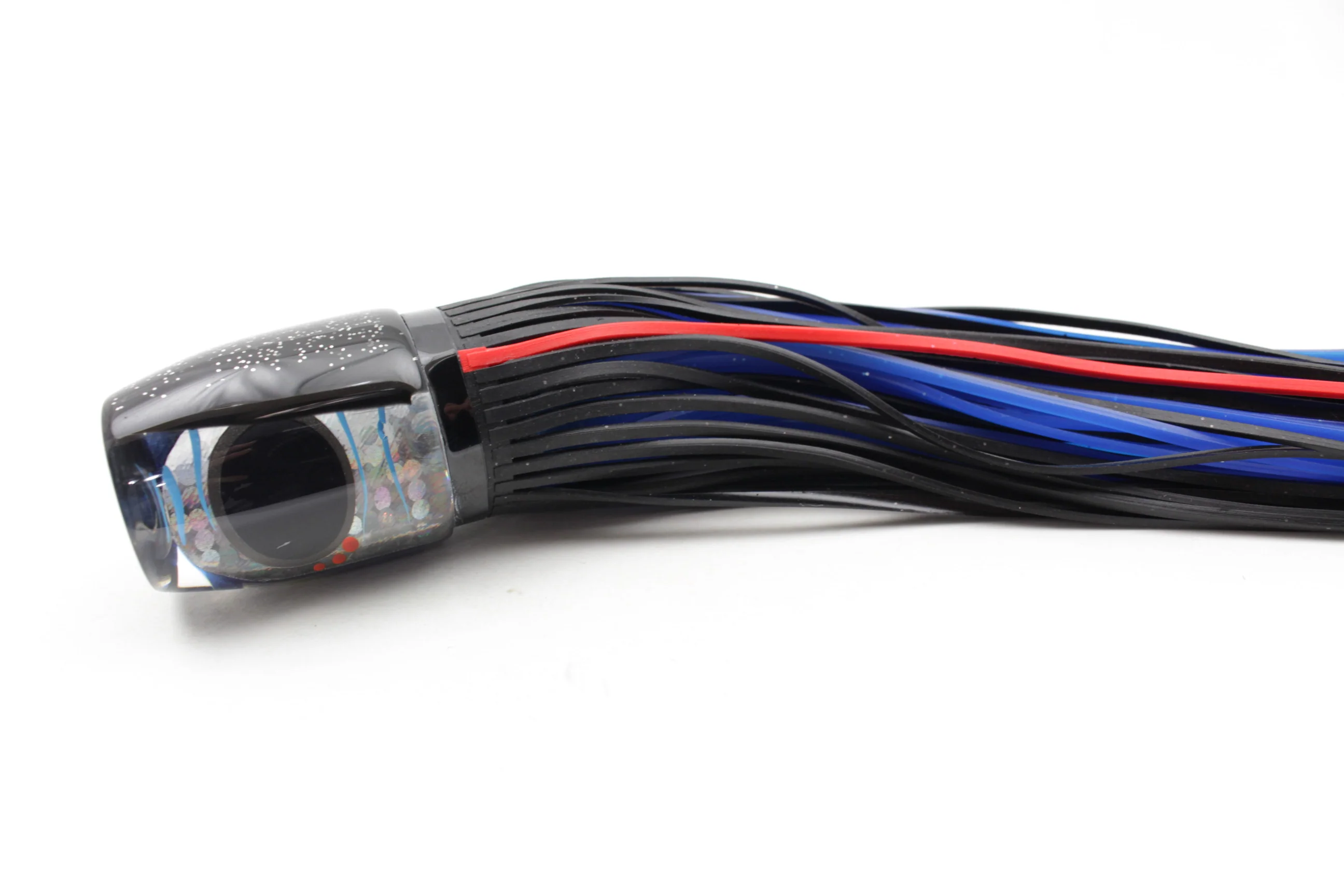 Amaral Lures Silver Rainbow Black-Blue Jararaca 12" 4oz - Image 3