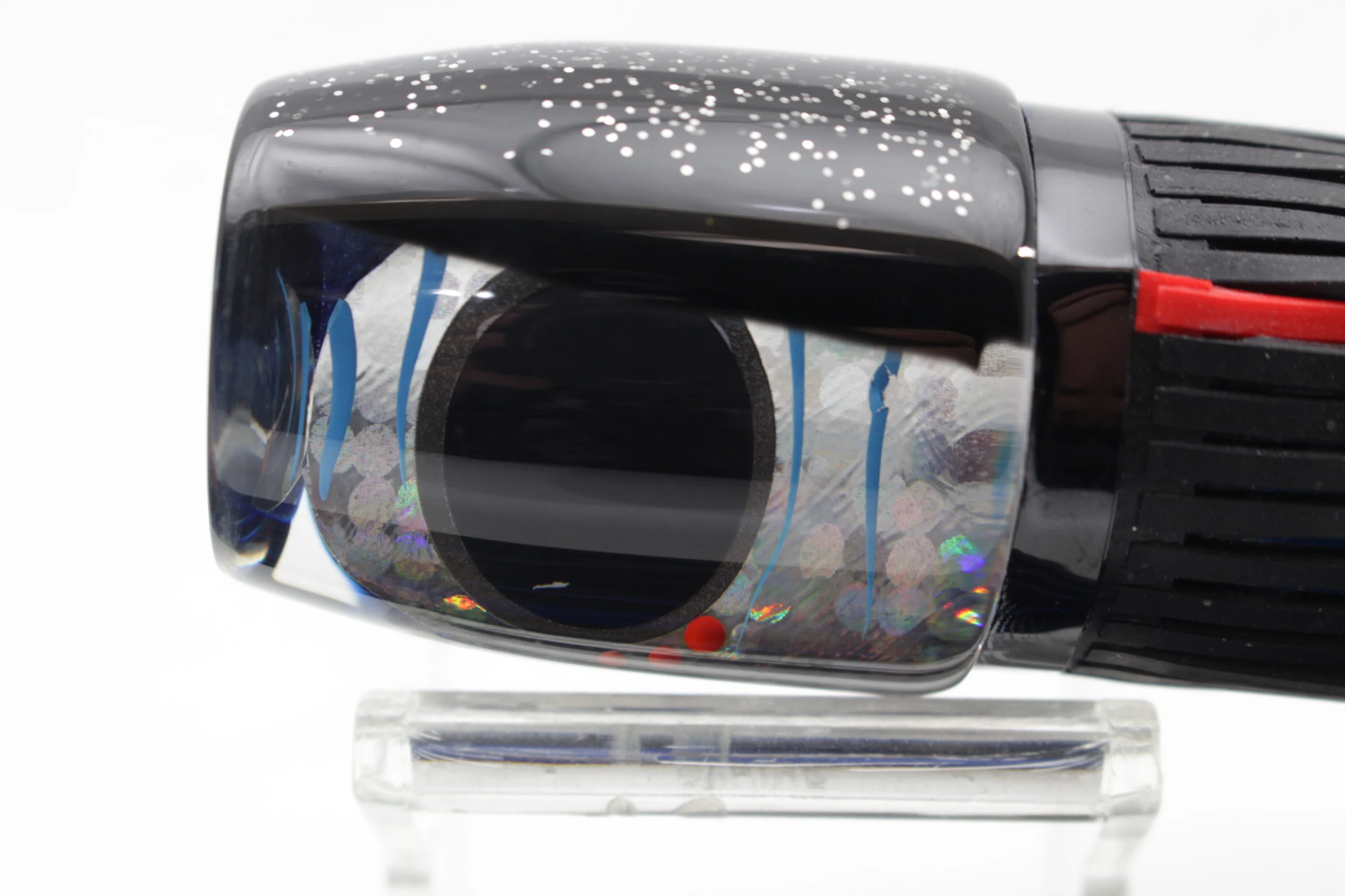 Amaral Lures Silver Rainbow Black-Blue Jararaca 12" 4oz - Image 7