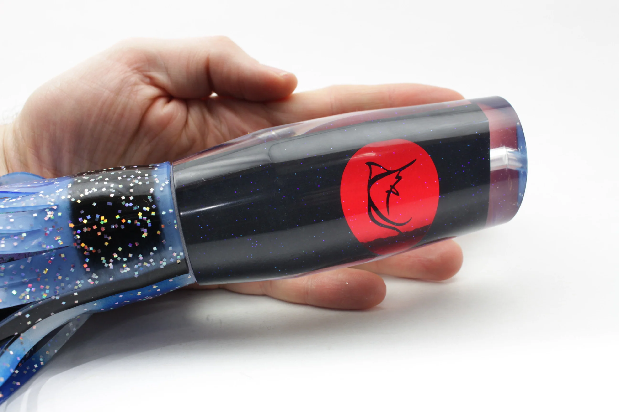 Bonze Lures Black Rainbow Blue Pearl Spellbound 14" 14oz - Image 8