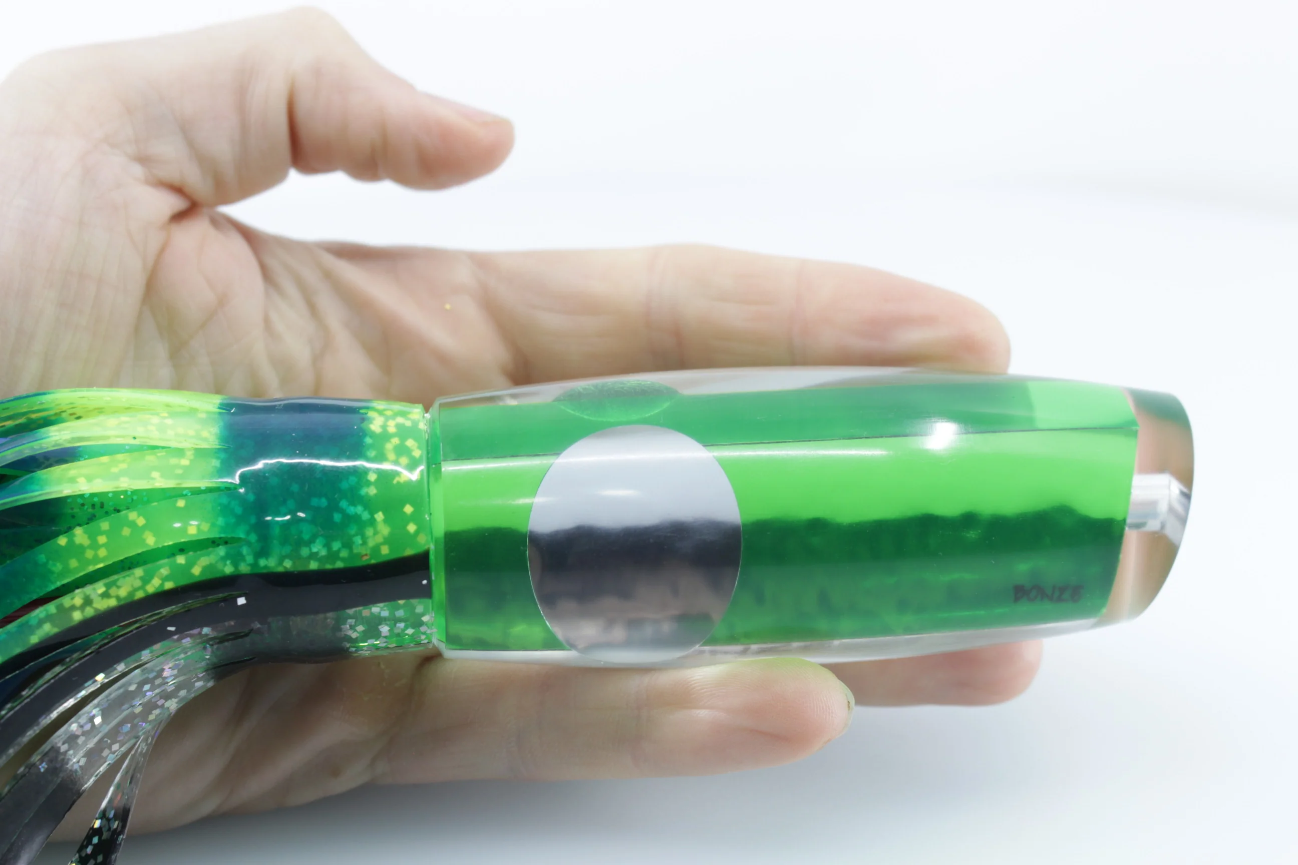 Bonze Lures Green Chrome Mirrored Eyes Sea Creature 12" 7.5oz - Image 9