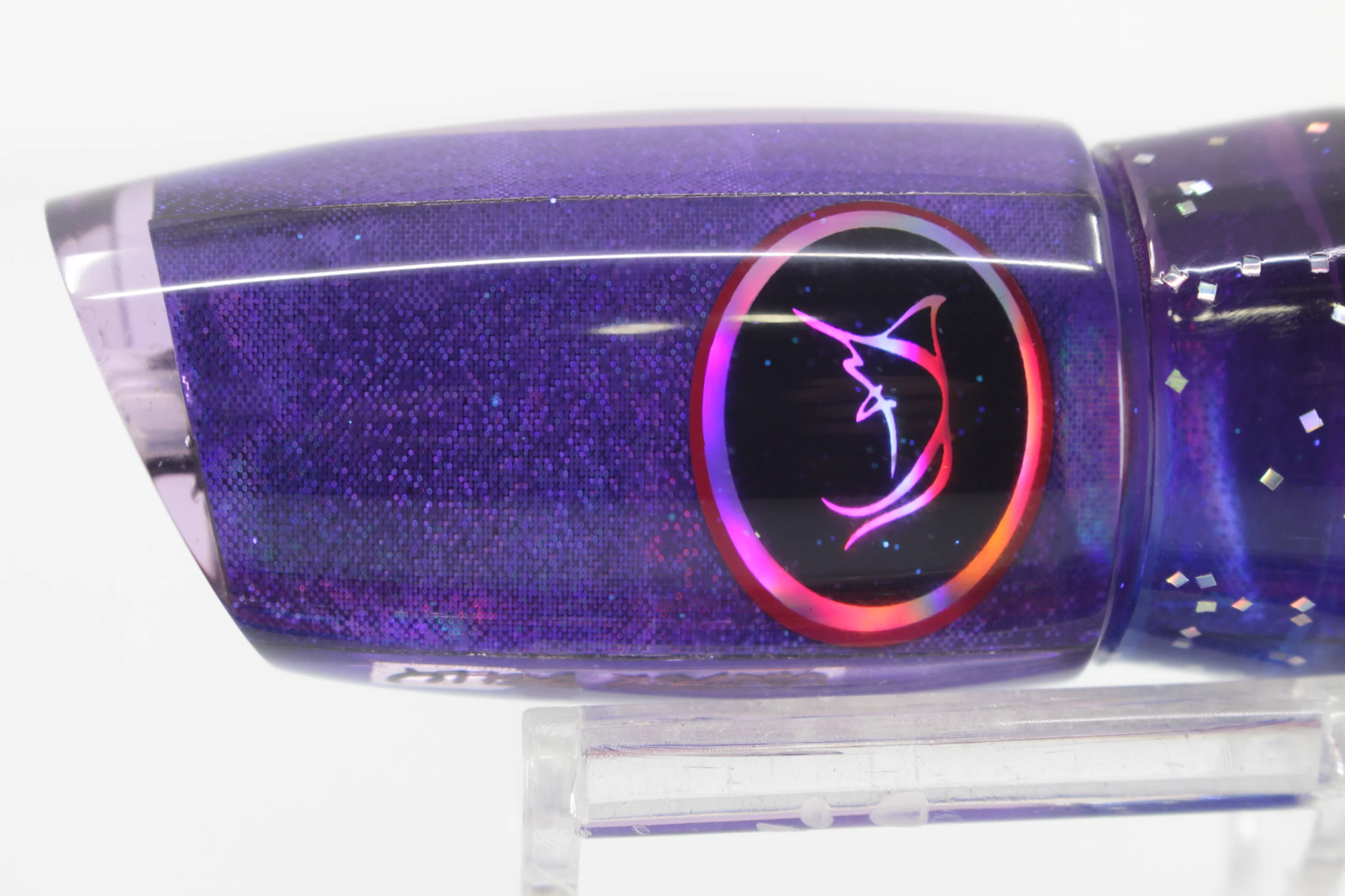 Bonze Lures Purple Rainbow Black Eyes Underbelly 10" 8oz Purple-Blue-Black-Pink - Image 3