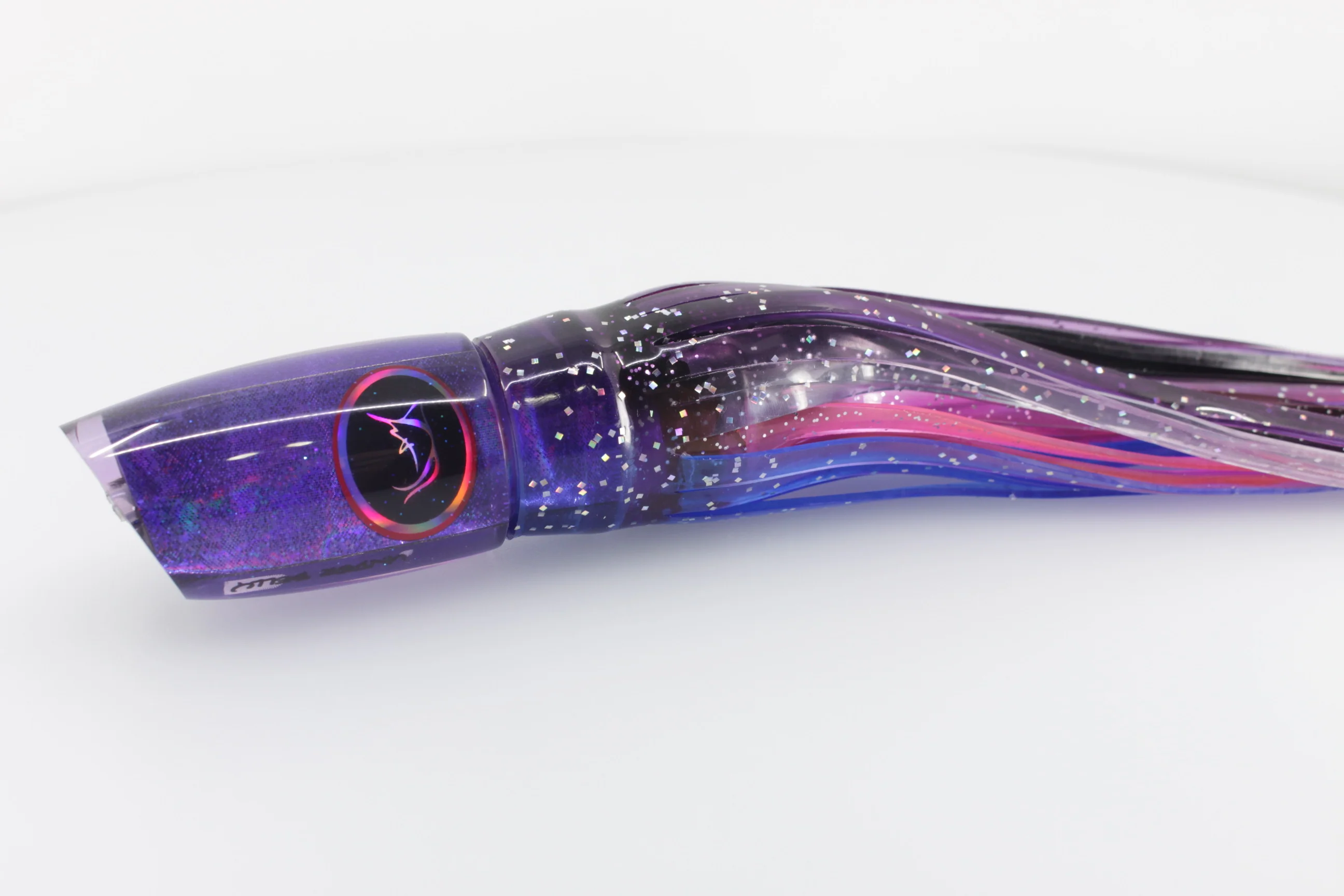 Bonze Lures Purple Rainbow Black Eyes Underbelly 10" 8oz Purple-Blue-Black-Pink - Image 5