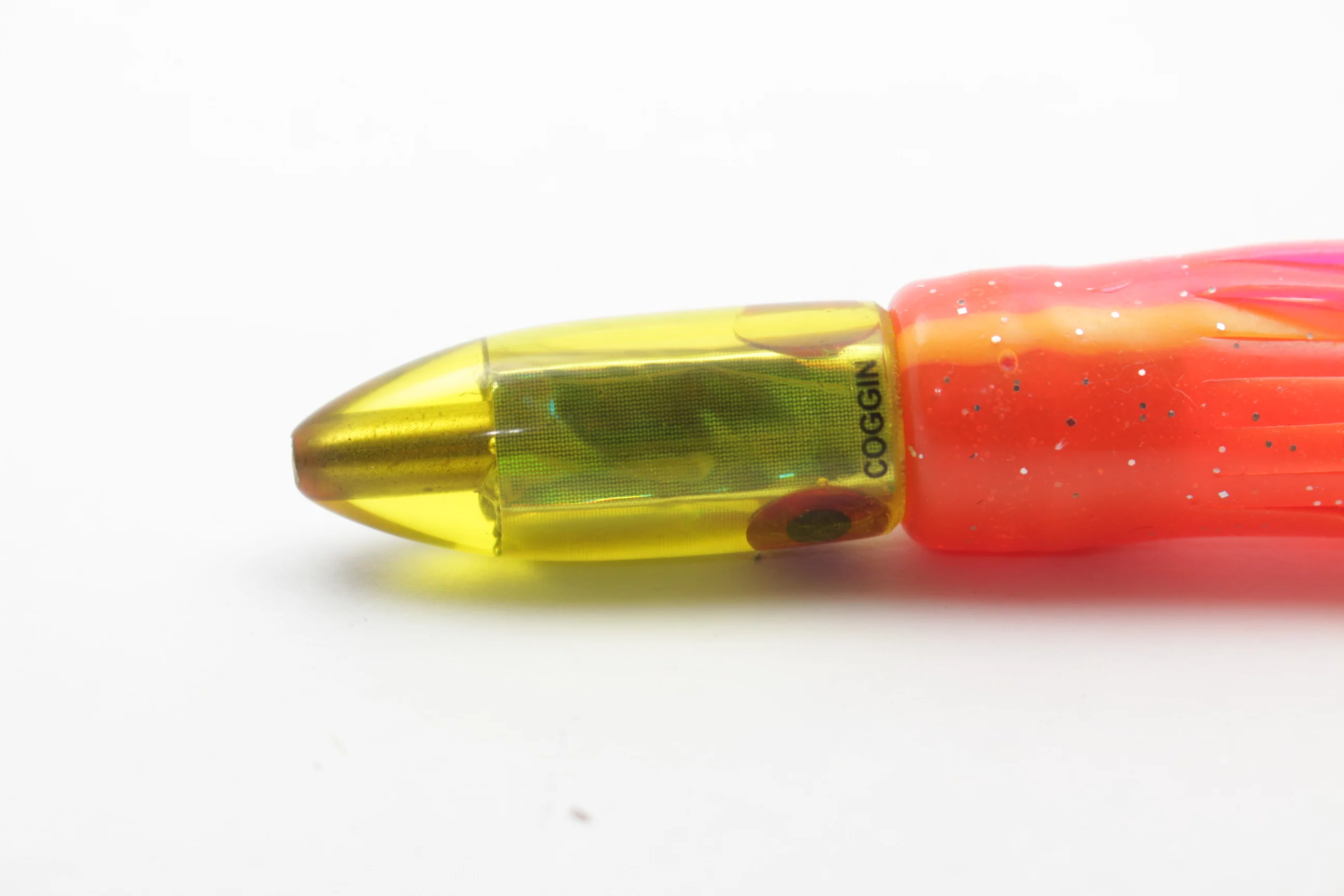 Coggin Lures Yellow Rainbow #1 Peanut Dart 4.5" 1.5oz - Image 4