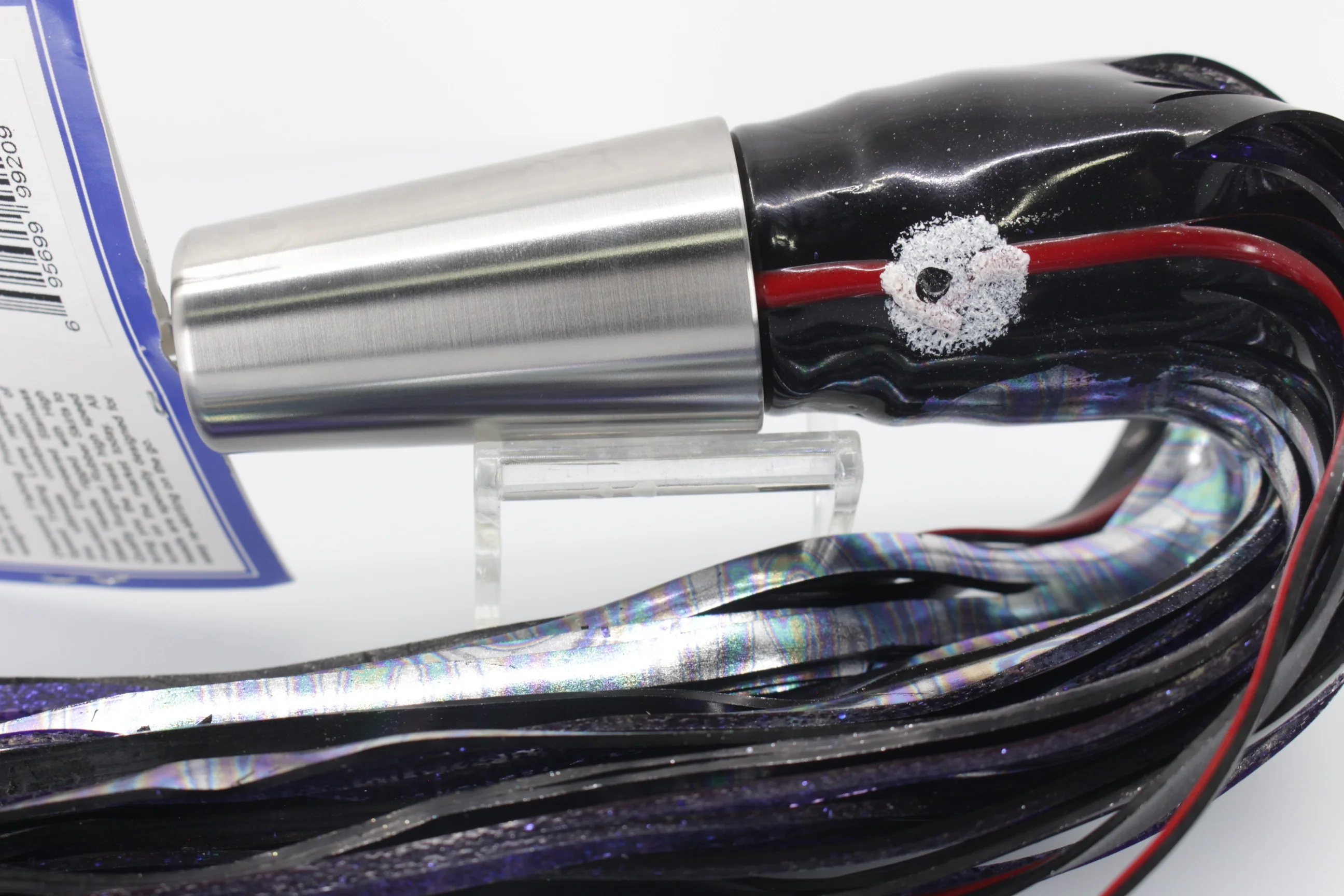 Diamond Fishing Chrome Hi-Speed Molokai Jet 10" 19oz Skirted Black-Purple - Image 5