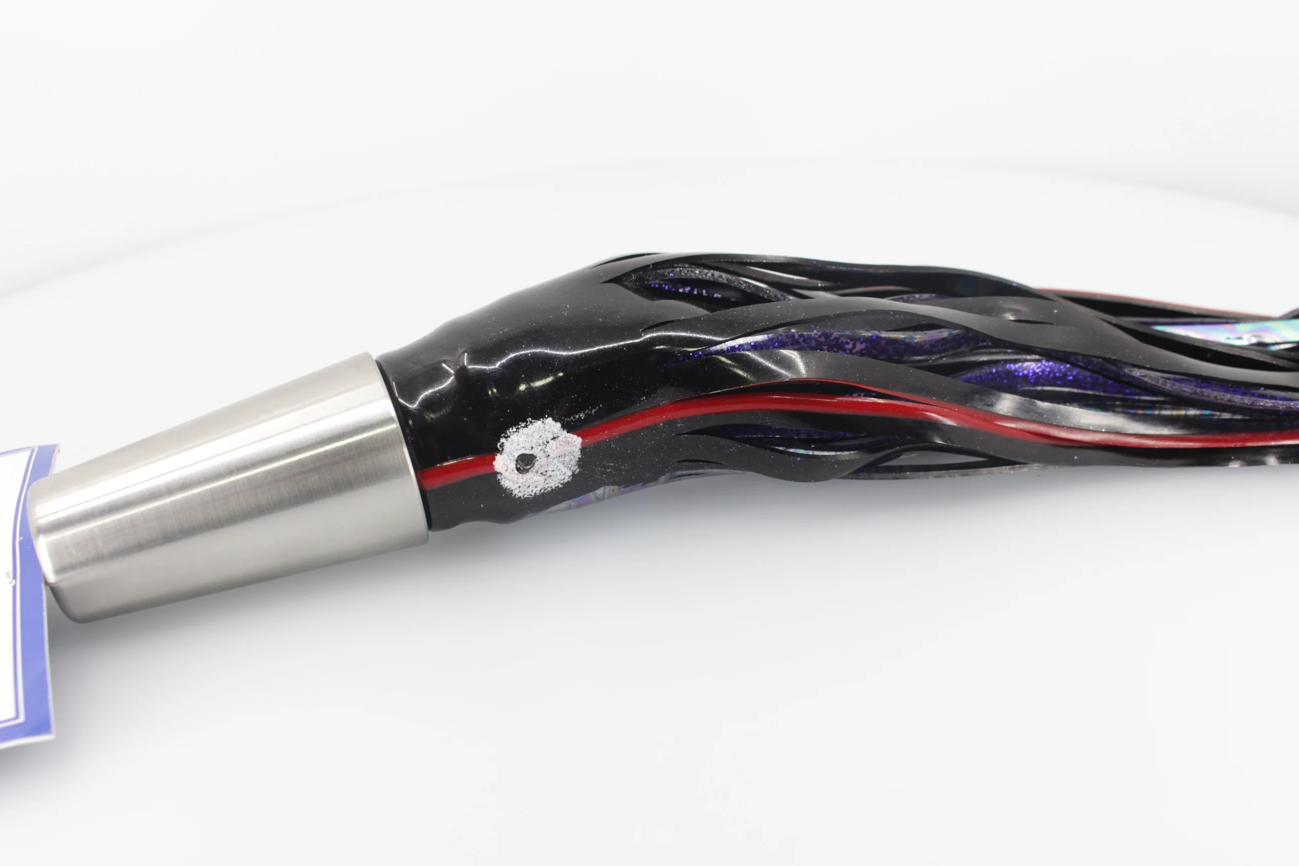 Diamond Fishing Chrome Hi-Speed Molokai Jet 10" 19oz Skirted Black-Purple - Image 6