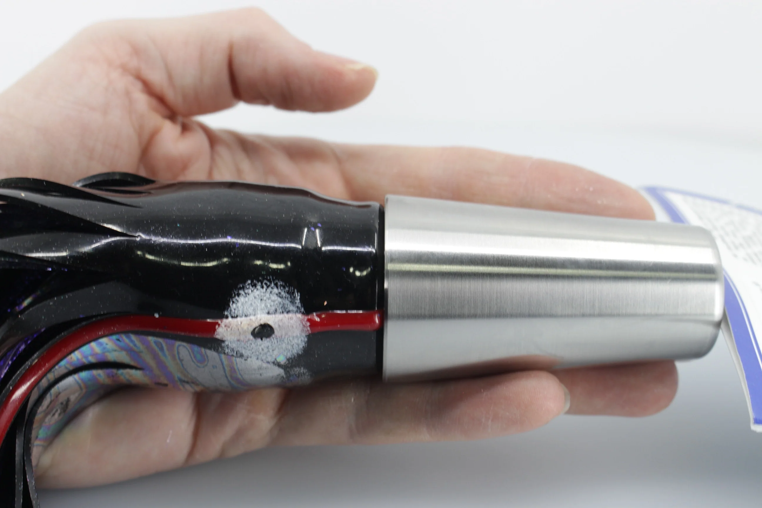 Diamond Fishing Chrome Hi-Speed Molokai Jet 10" 19oz Skirted Black-Purple - Image 7