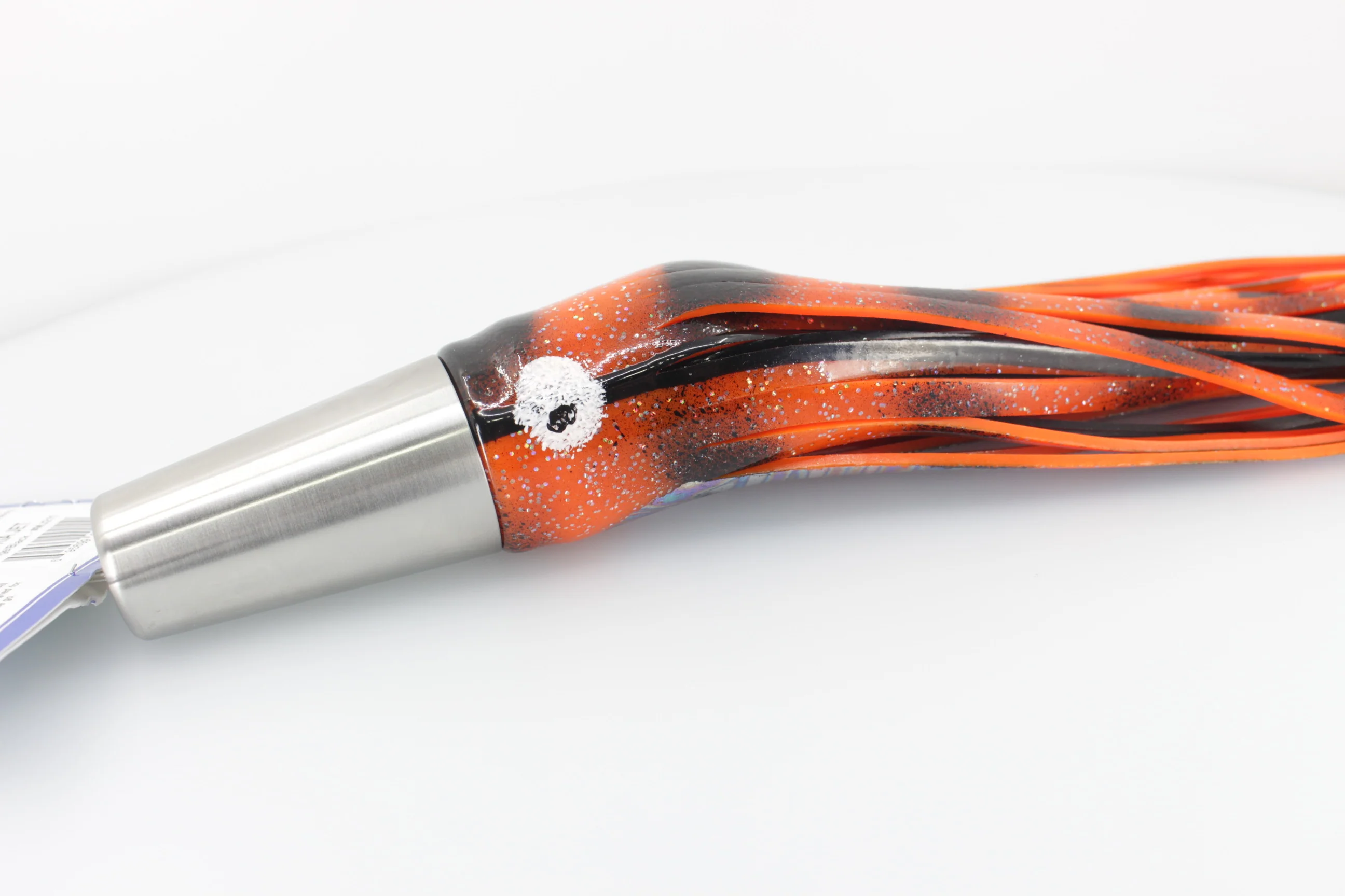 Diamond Fishing Chrome Hi-Speed Molokai Jet 10" 19oz Skirted Orange-Black - Image 6