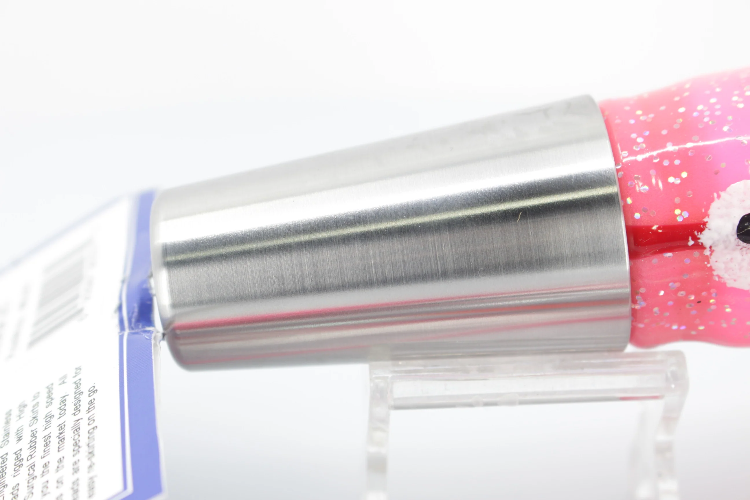 Diamond Fishing Chrome Hi-Speed Molokai Jet 10" 19oz Skirted Pink-White - Image 3