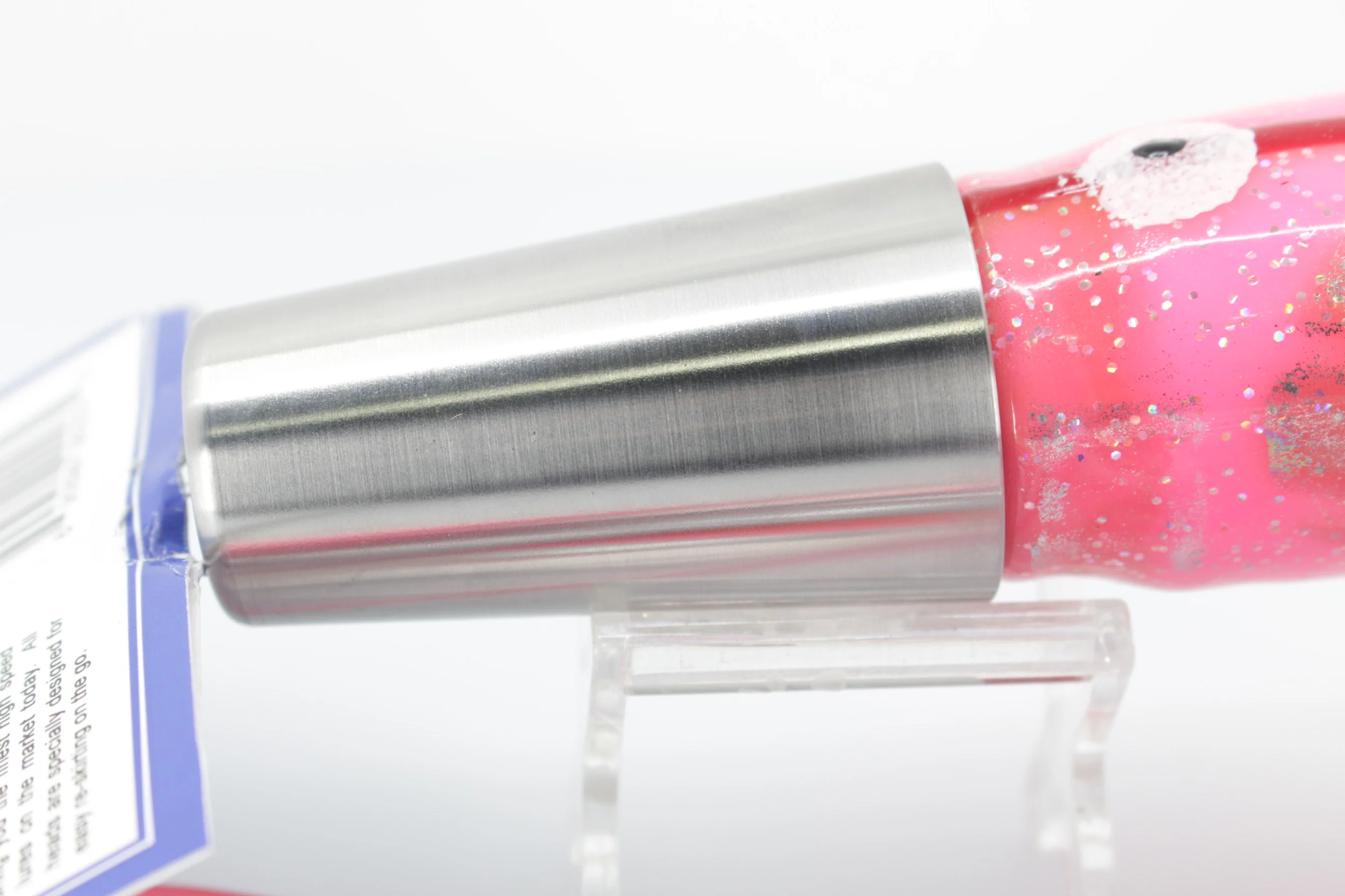 Diamond Fishing Chrome Hi-Speed Molokai Jet 10" 19oz Skirted Pink-White - Image 5