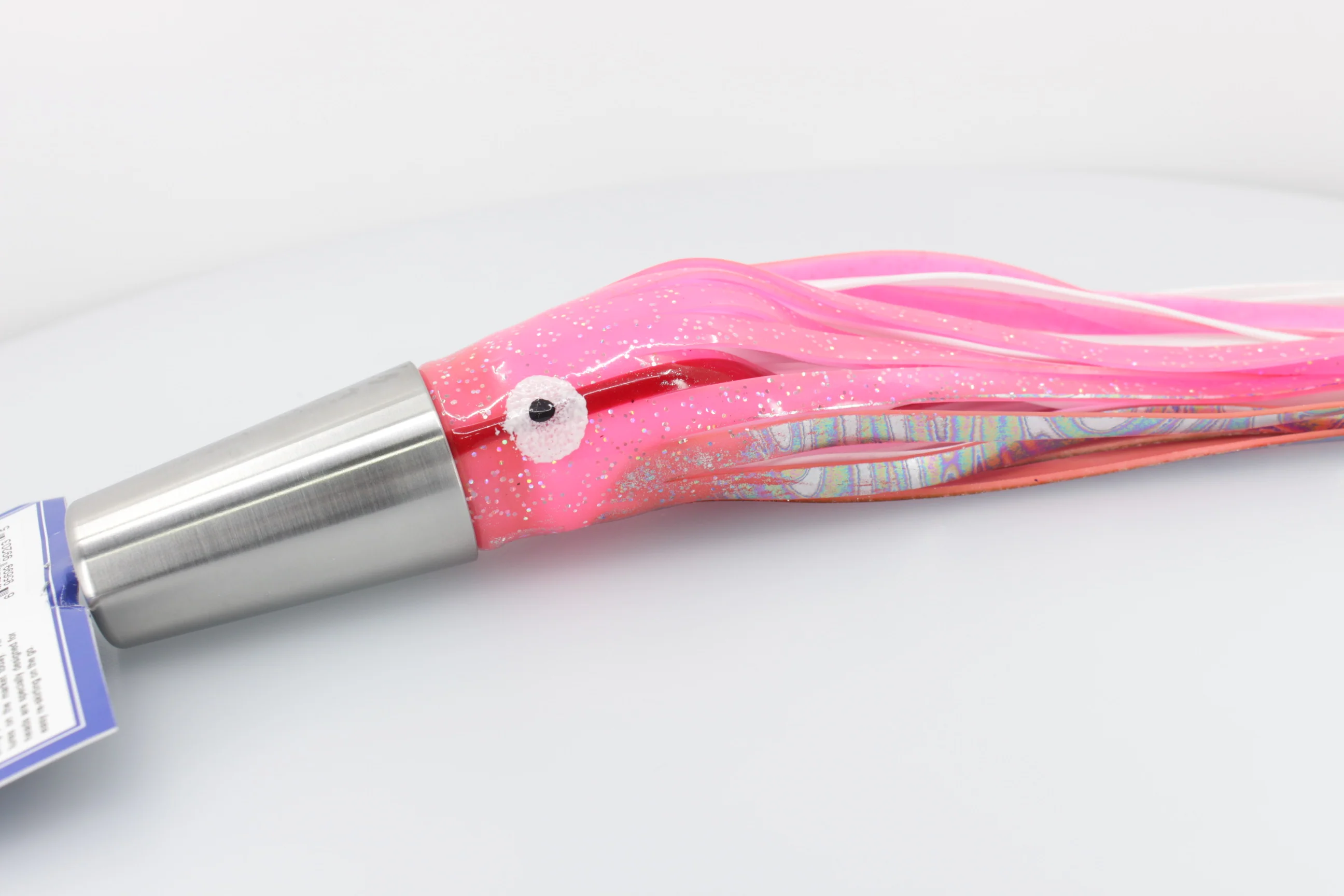 Diamond Fishing Chrome Hi-Speed Molokai Jet 10" 19oz Skirted Pink-White - Image 8