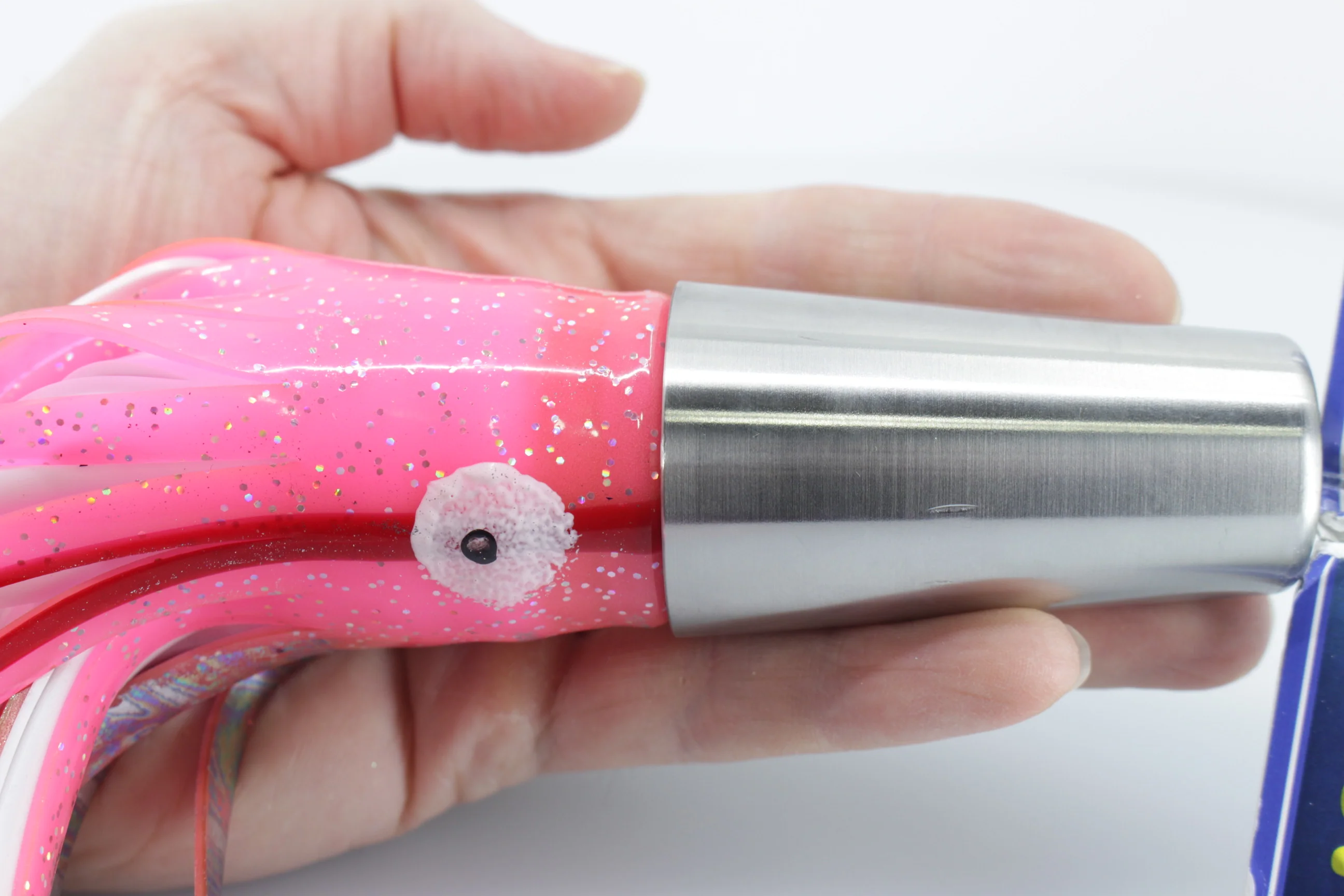 Diamond Fishing Chrome Hi-Speed Molokai Jet 10" 19oz Skirted Pink-White - Image 9