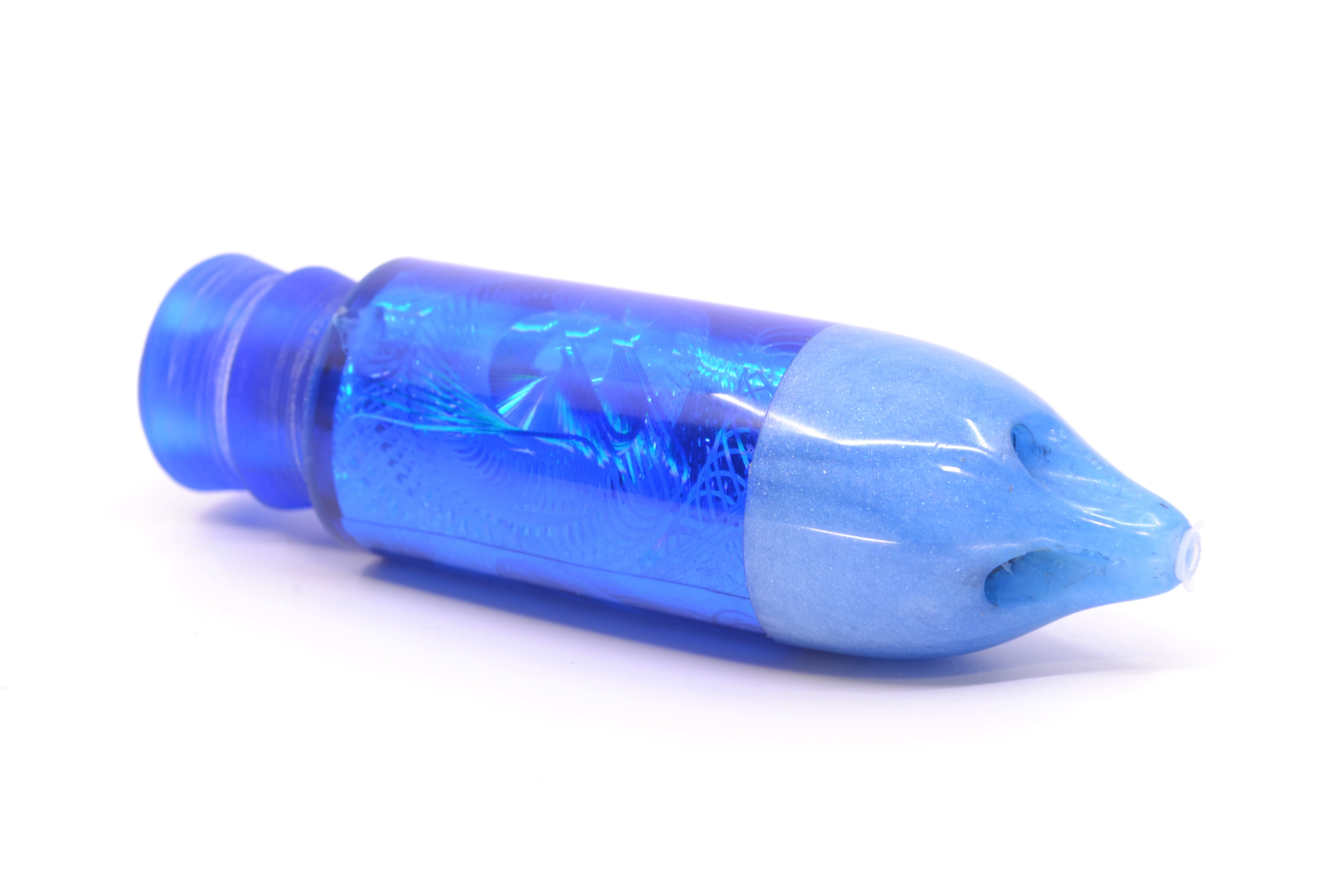 Jackpot Lures Blue Pearl Nose Rainbow Swirl 4-Hole Big Blue 12" 12oz - Image 5