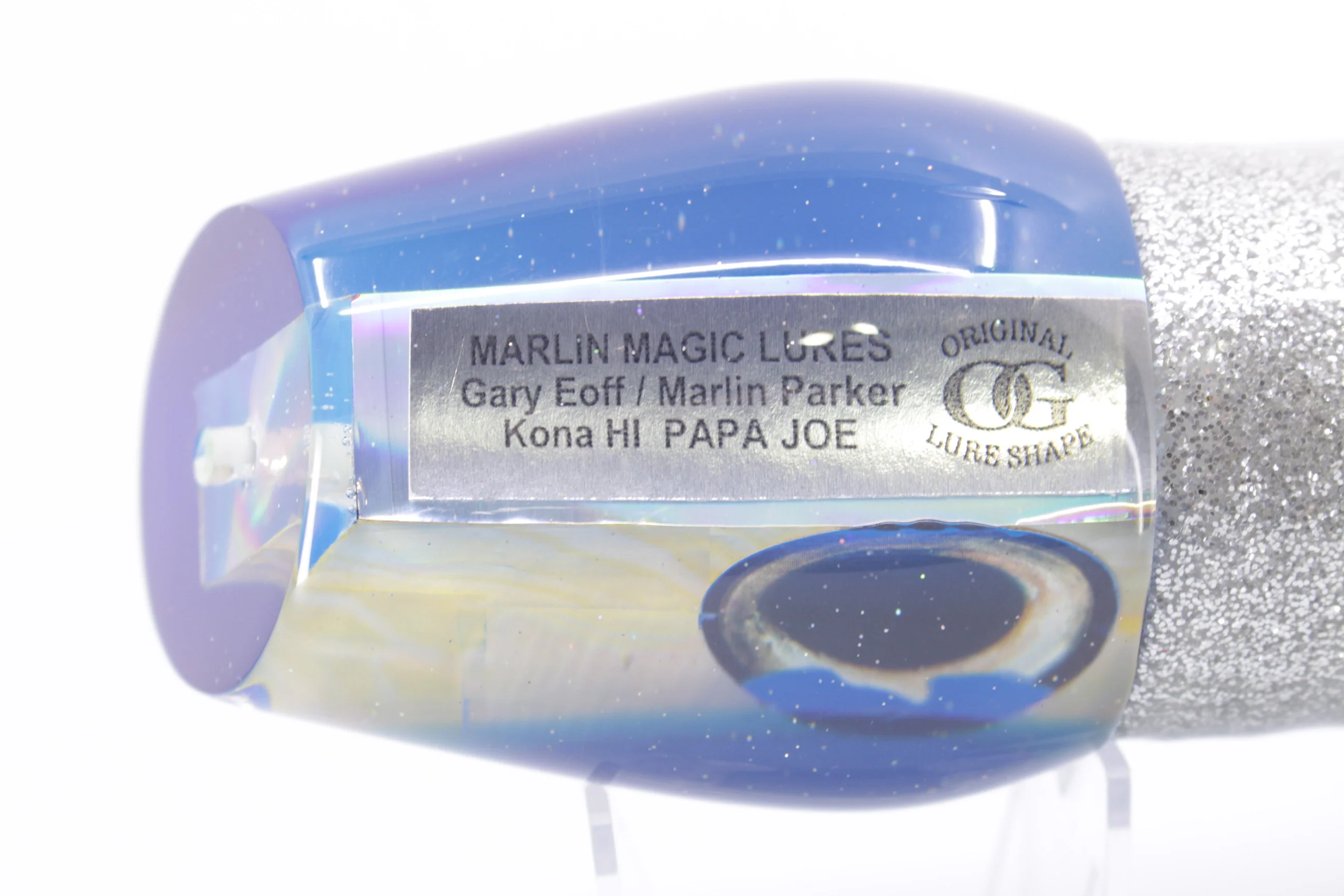 Marlin Magic Golden MOP Blue Back Taxi Eyes Papa Joe 16" 19oz Skirted - Image 6