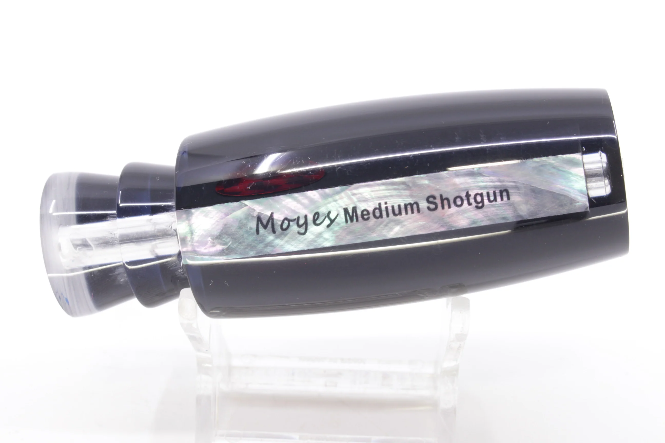 Moyes Lures Black Pearl Black Back Red Eyes Medium Shotgun 10" 3.3oz - Image 3