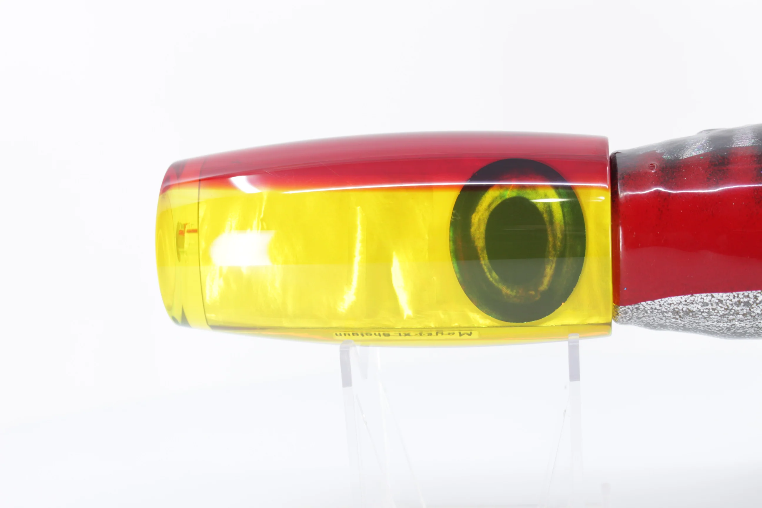 Moyes Lures Bleeding Mackerel Yellow MOP Red Back XL Shotgun 14" 12oz Skirted #2 - Image 4