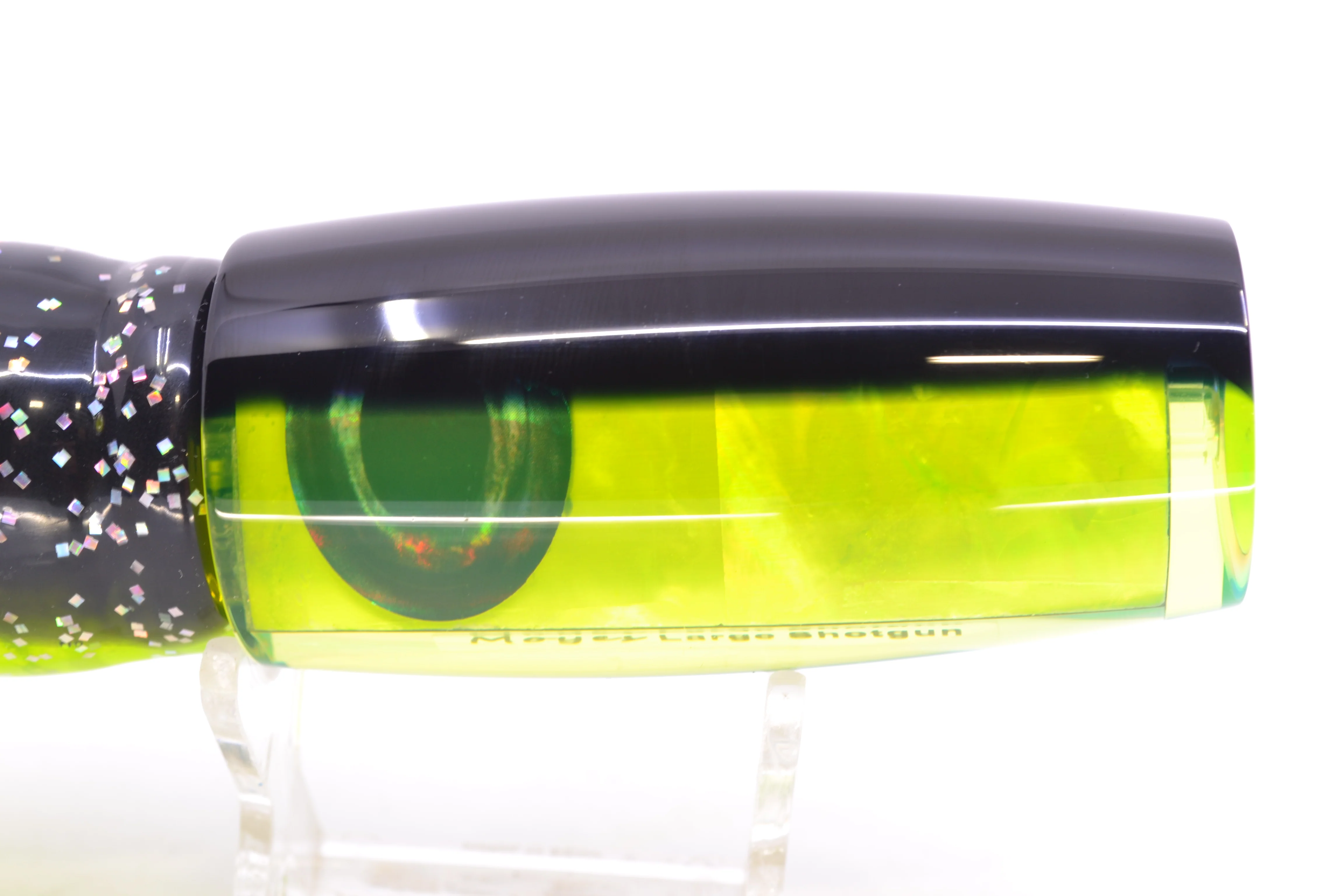 Moyes Lures Chartreuse MOP Black Back Large Shotgun 12" 7.8oz Skirted Magic Johnson - Image 4