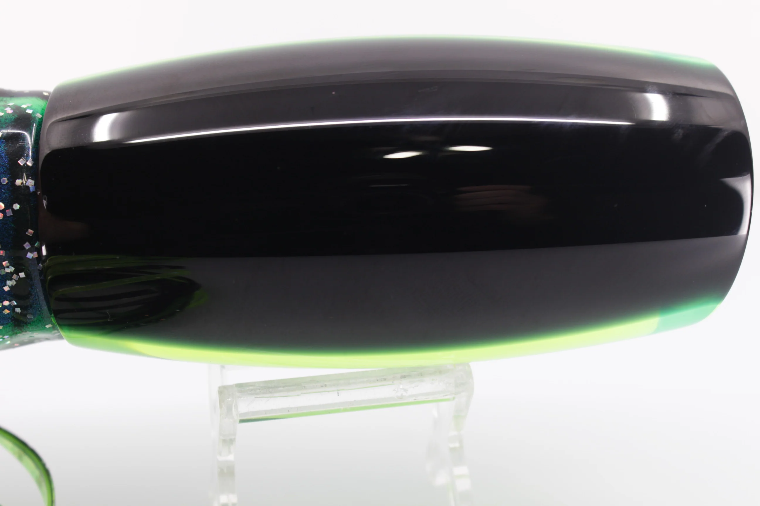 Moyes Lures Chartreuse MOP Black Back Punisher 16" 20.2oz Skirted - Image 8