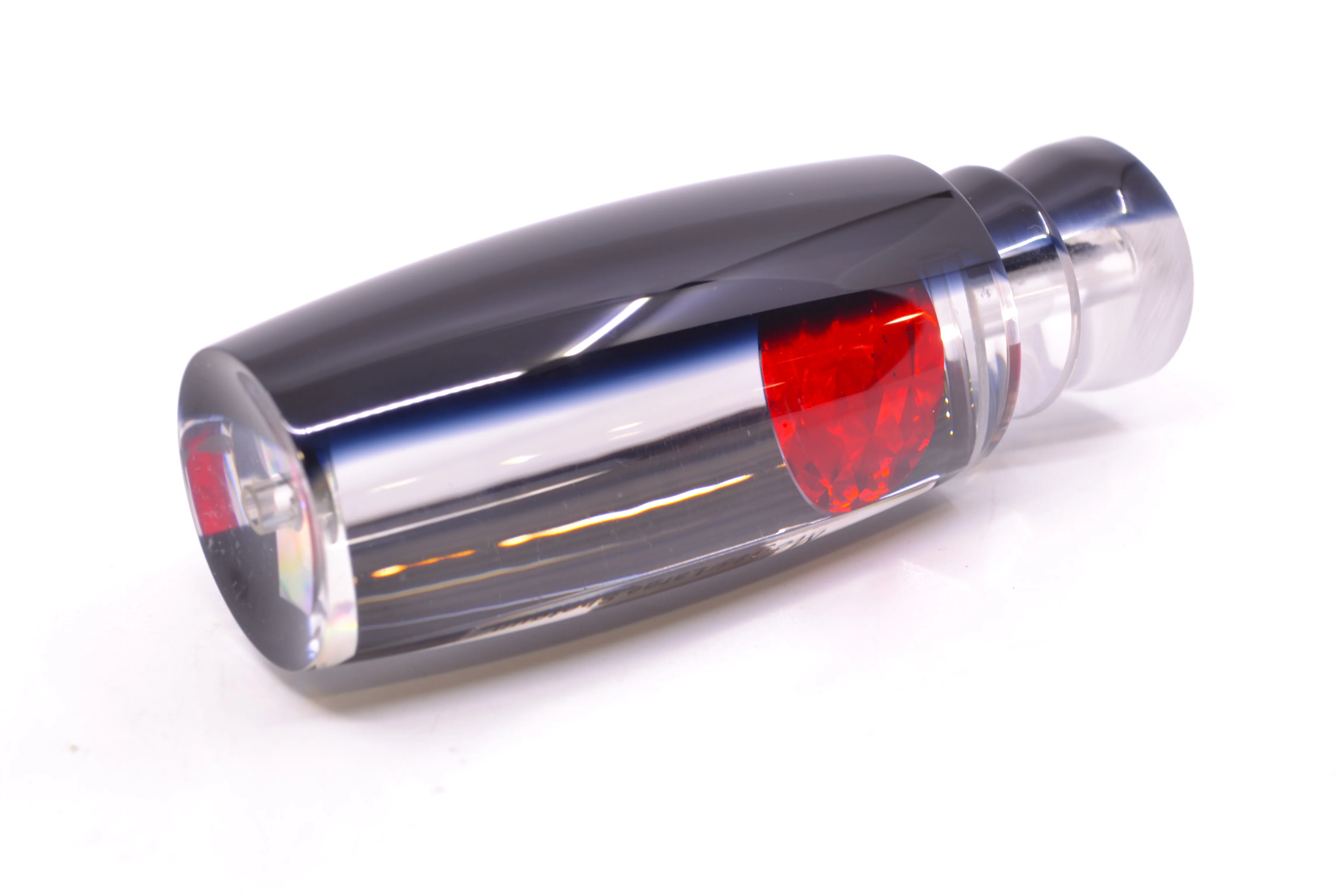 Moyes Lures Clear Mirrored Black Back Red Eyes Large Shotgun 12" 4.7oz - Image 5