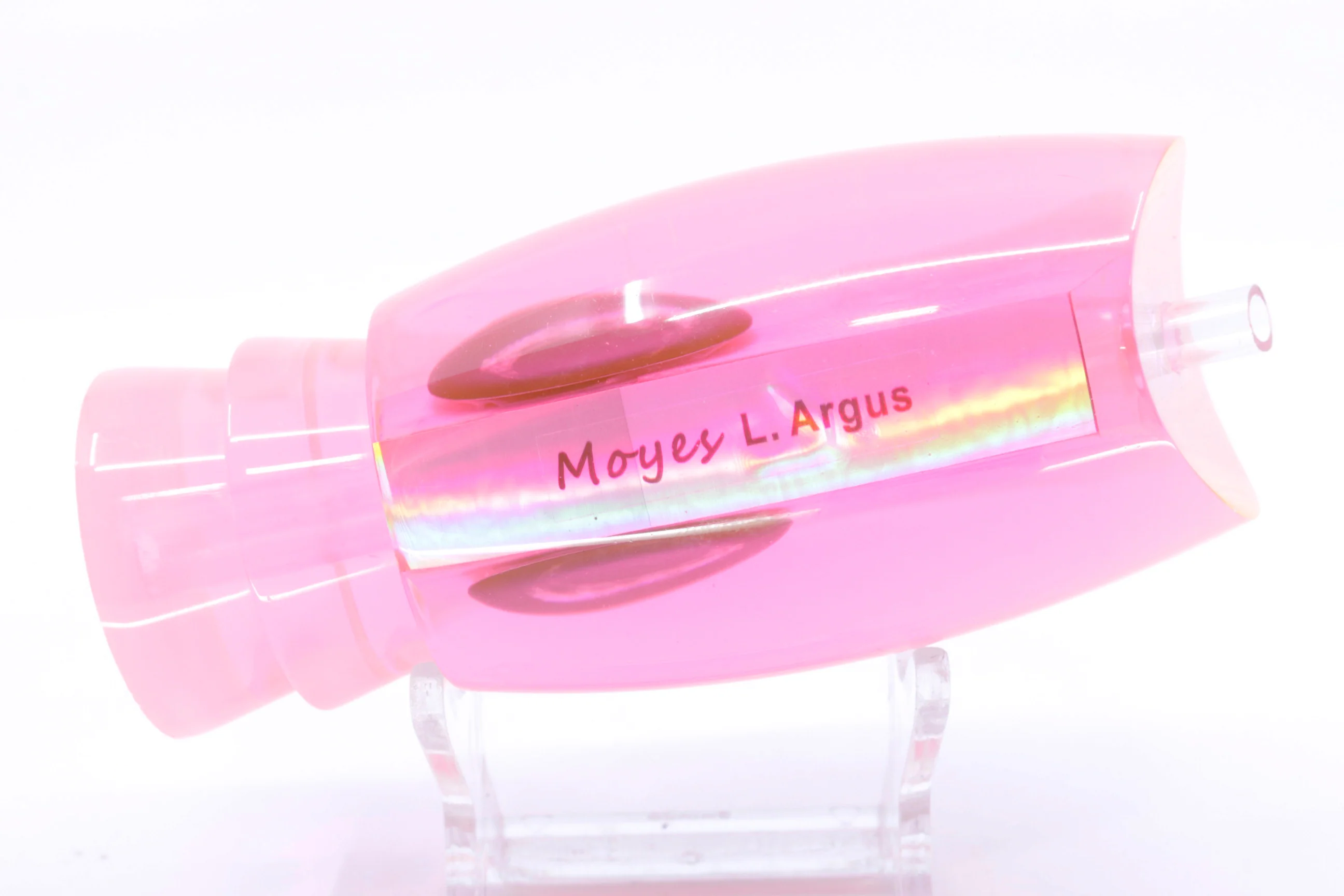 Moyes Lures Fluorescent Pink MOP Taxi Eyes Large Argus 14" 6.5oz - Image 3