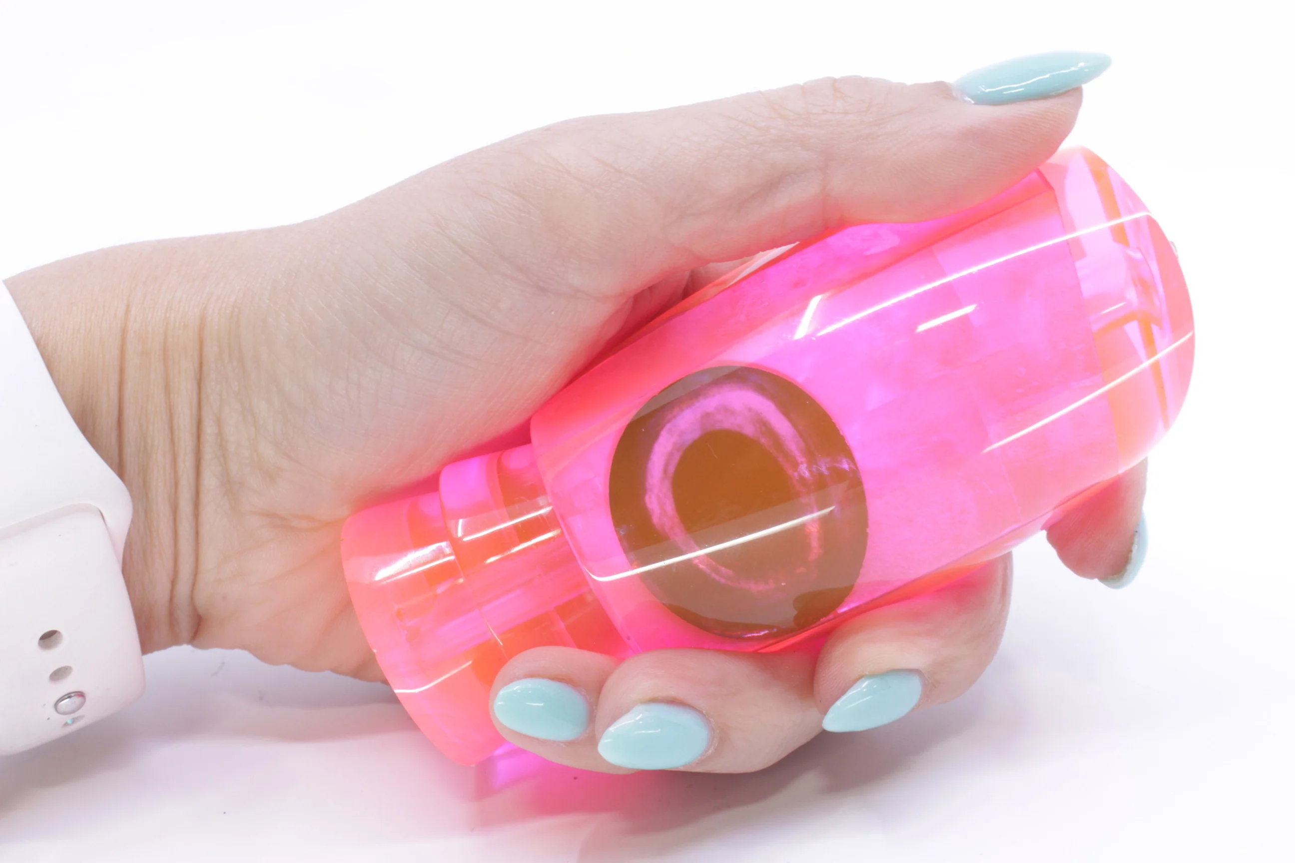 Moyes Lures Fluorescent Pink MOP Taxi Eyes Large Argus 14" 6.5oz - Image 5