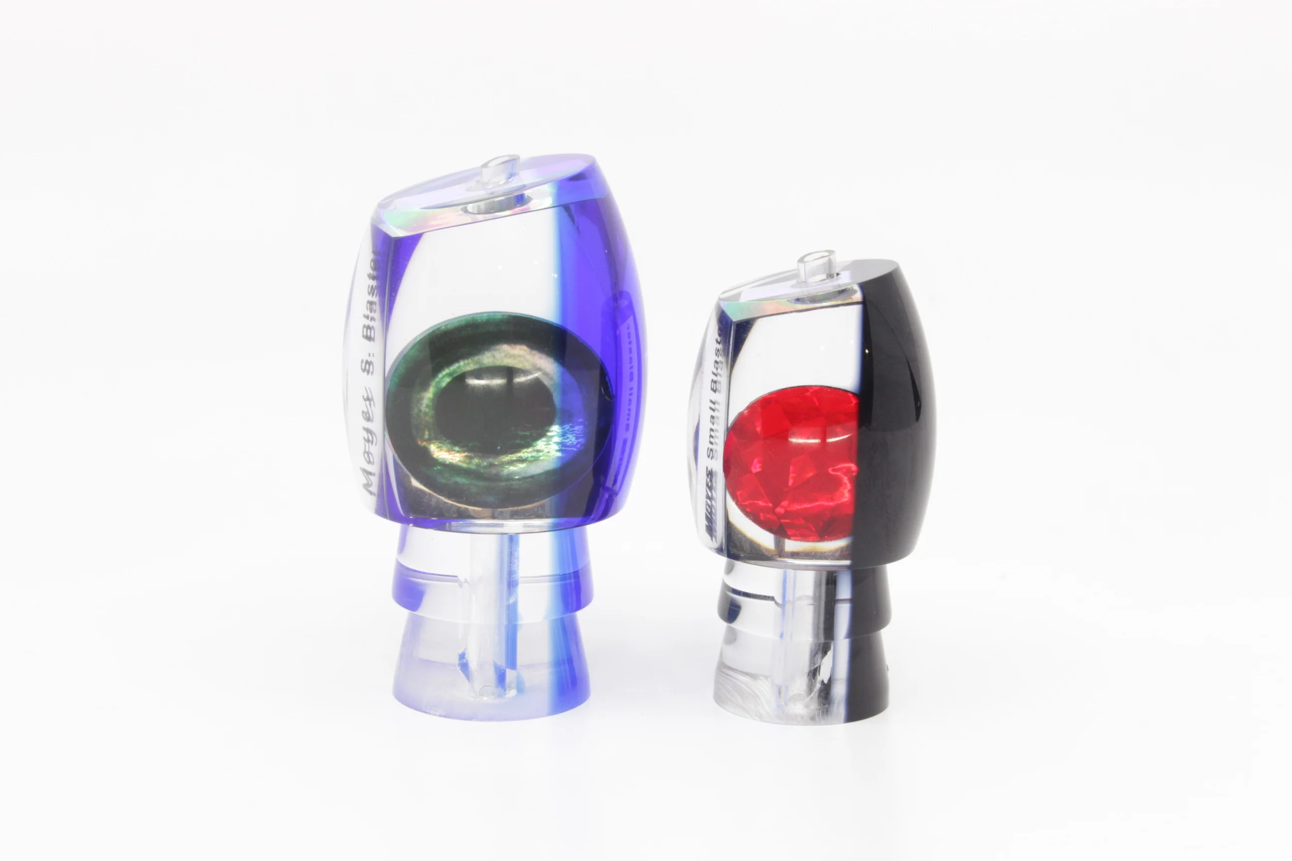 Moyes Lures Green-Blue Oil Slick Blue Back Taxi Eyes NEW Small Blaster 9" 4.5oz Skirted - Image 7