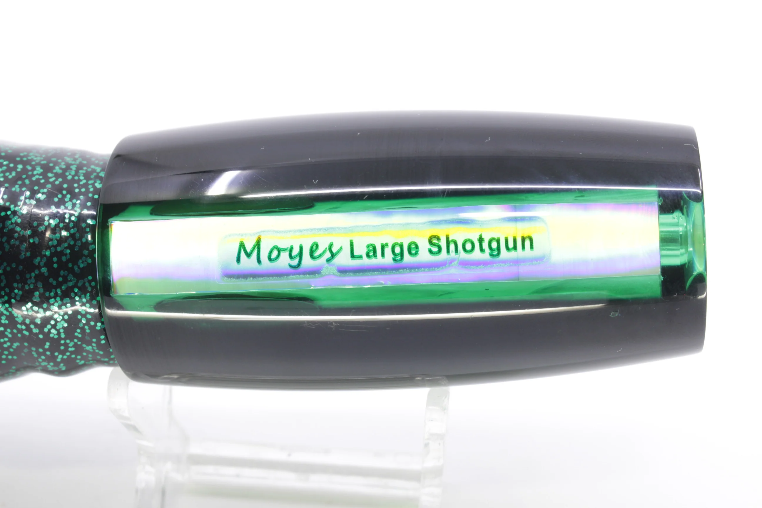 Moyes Lures Green MOP Black Back Large Shotgun 12" 7.8oz Skirted Black/Green - Image 6