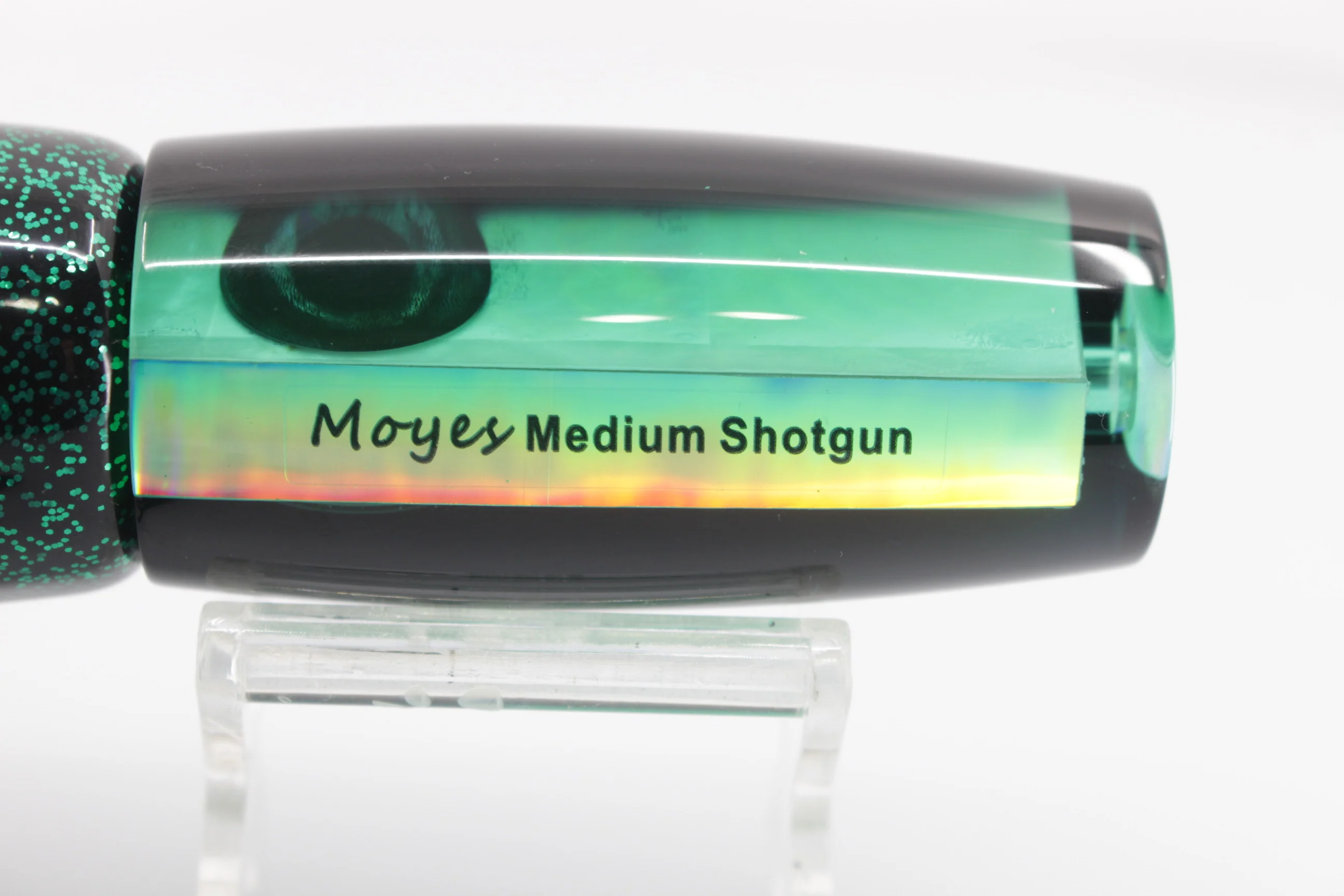 Moyes Lures Green MOP Black Back Medium Shotgun 10" 6.2oz Skirted Mean Joe Green - Image 7