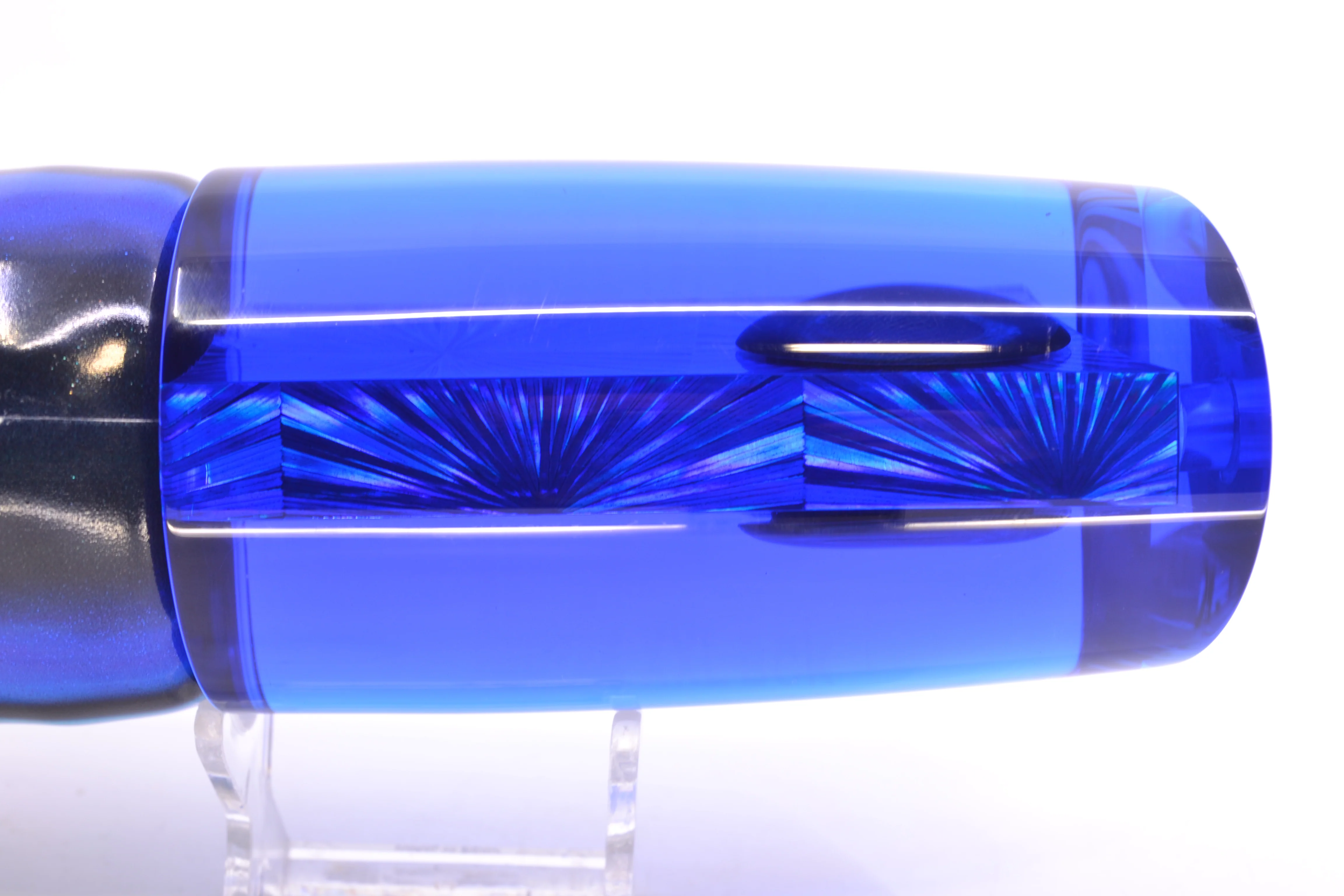 Moyes Lures Ice Blue Starburst Blue Back XXL B.C.K. Teaser 18oz FT Vinyl Skipjack - Image 5