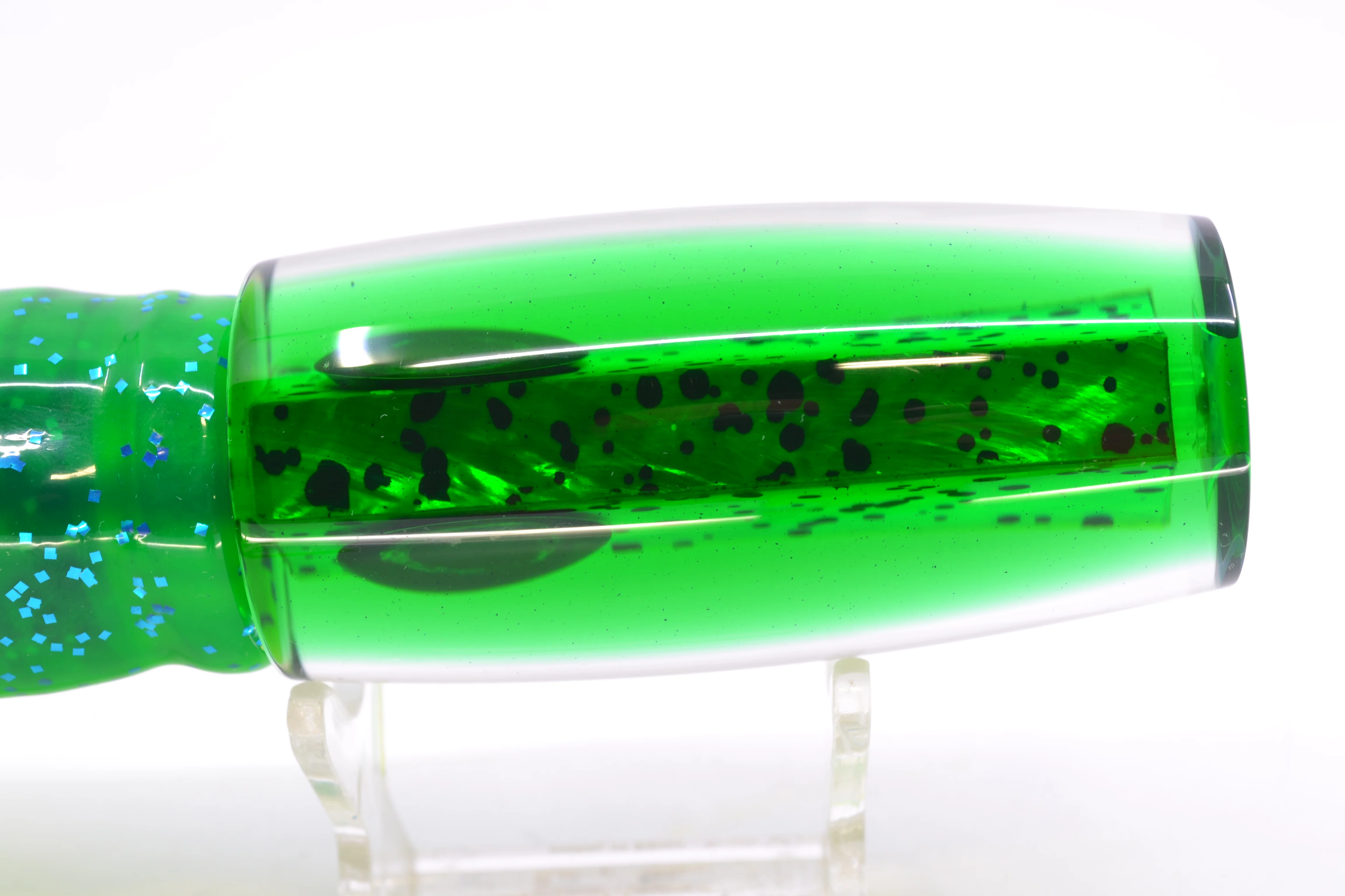 Moyes Lures Mahi MOP Green Back Large Shotgun 12" 7.8oz Skirted Mahi - Image 5