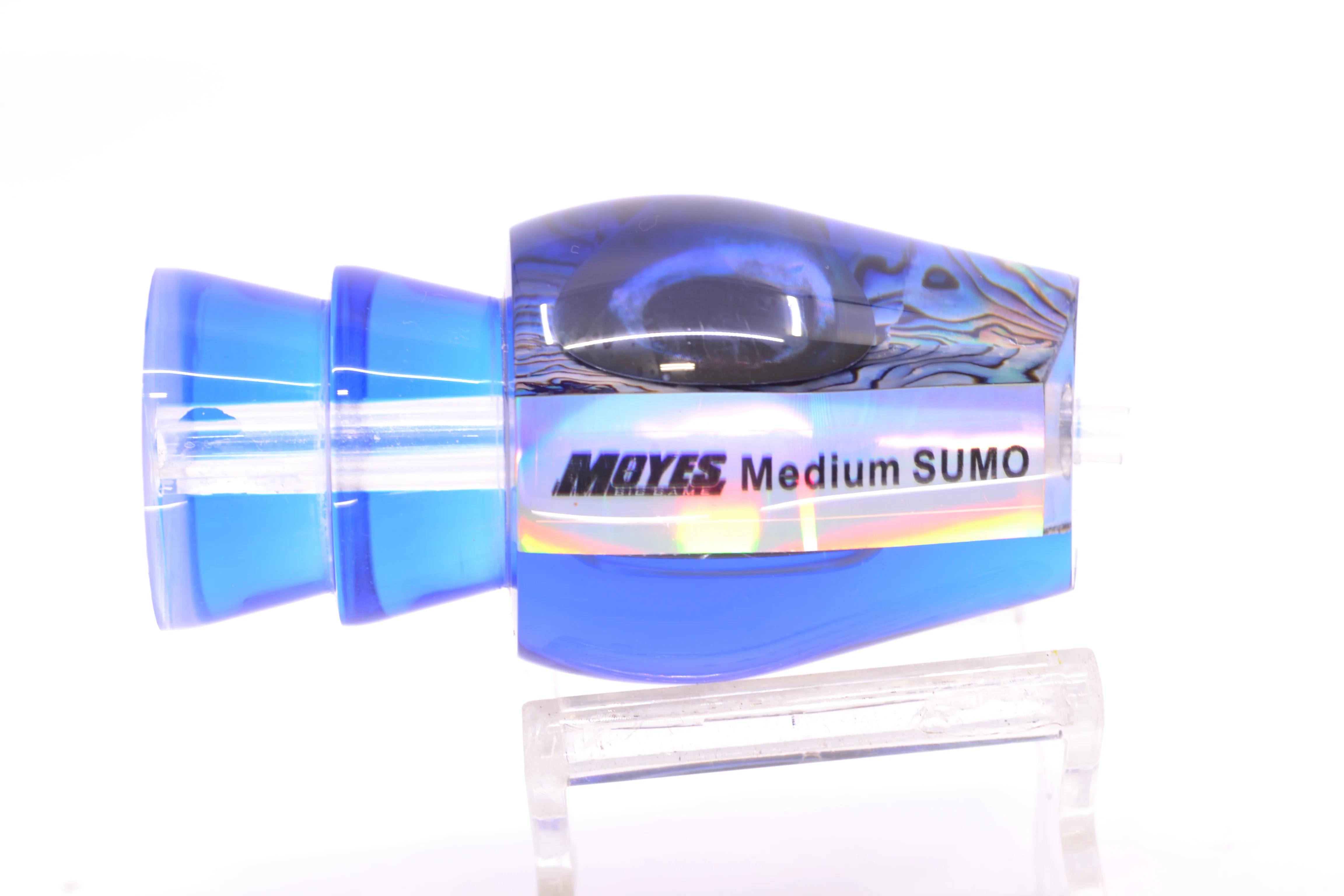 Moyes Lures Paua Shell Blue Back Taxi Eyes Medium Sumo 12" 3.7oz - Image 3