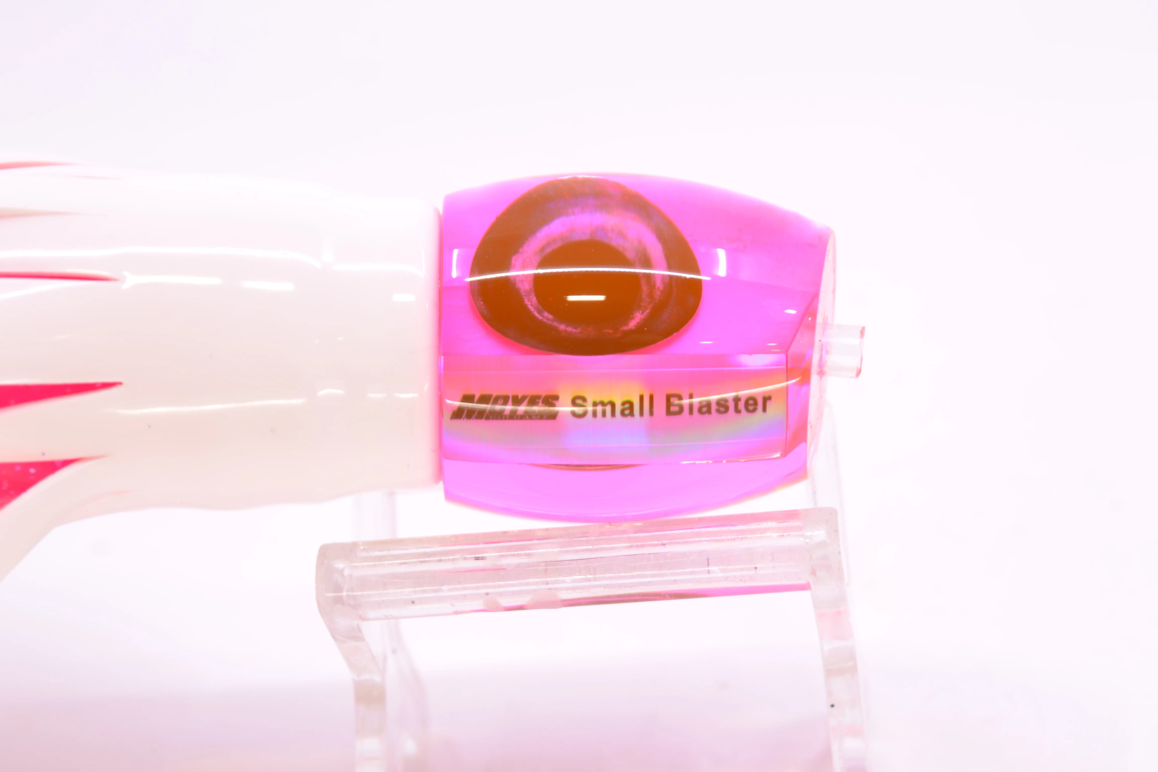 Moyes Lures Pink MOP Taxi Eyes NEW Small Blaster 9" 4.5oz Skirted White/Pink - Image 6