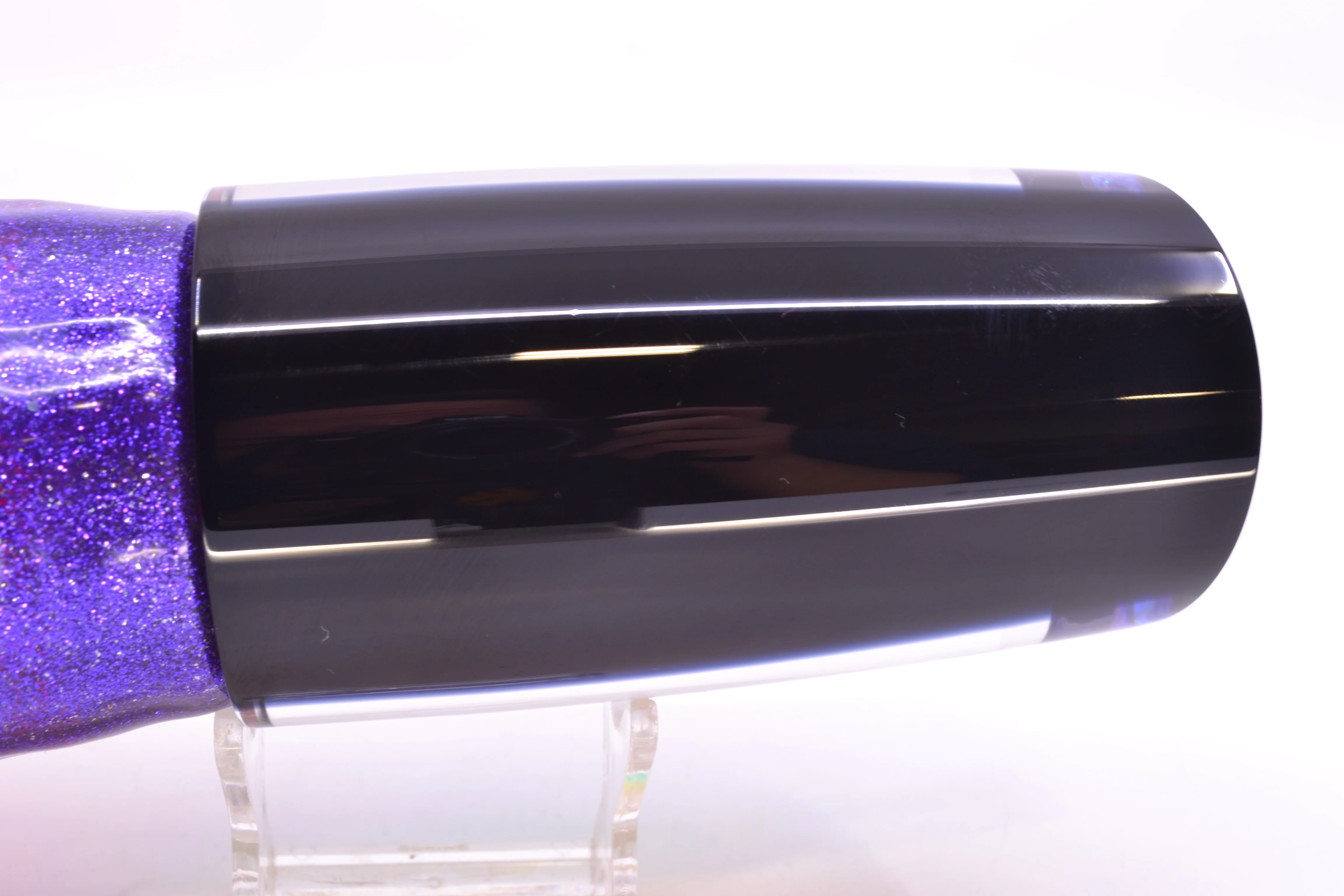 Moyes Lures Pink-Purple Dichro Black Back Taxi Eyes XXL B.C.K. Teaser 22oz Skirted - Image 5