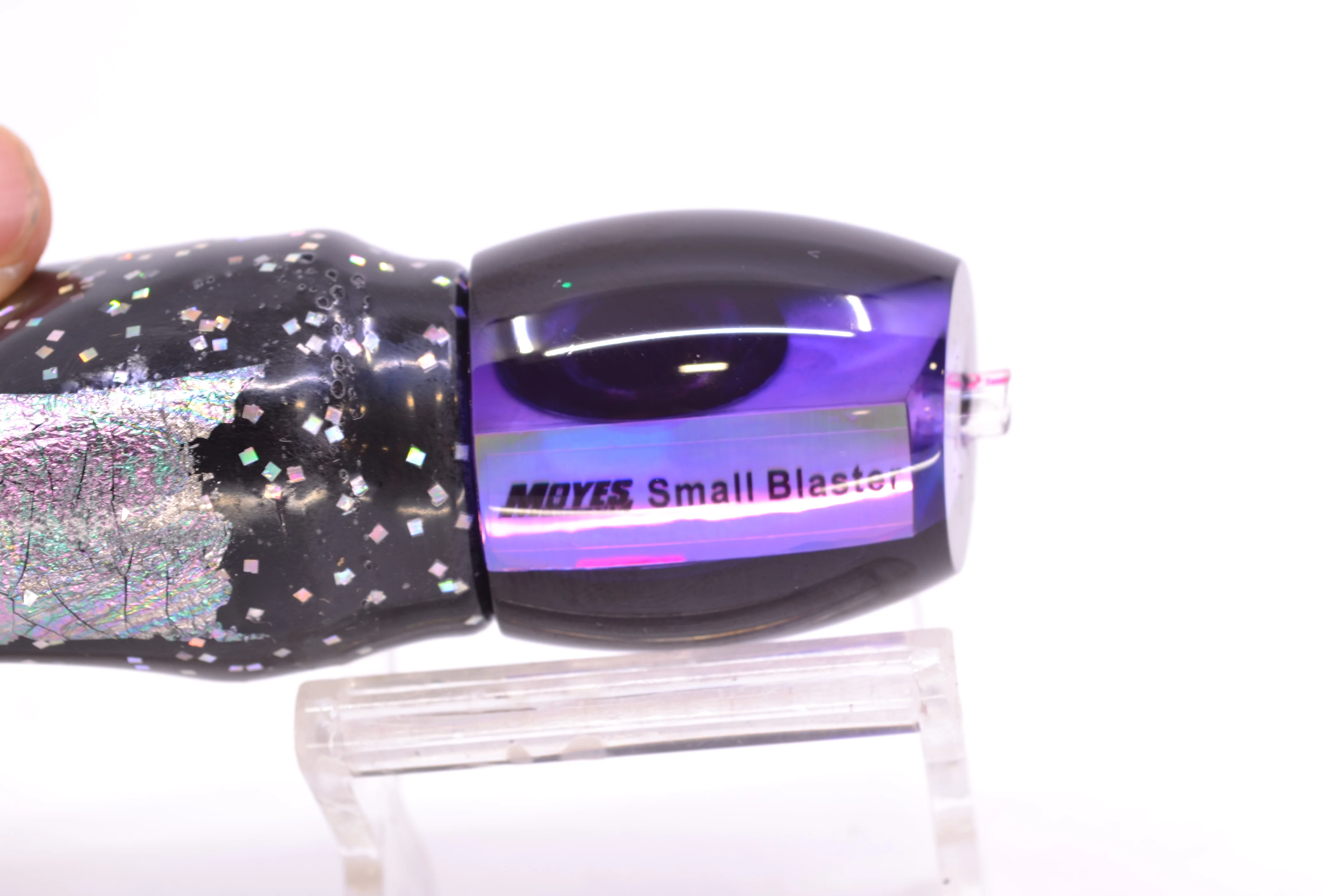 Moyes Lures Purple MOP Black Back NEW Small Blaster 9" 4.5oz Skirted Black Aurora - Image 5