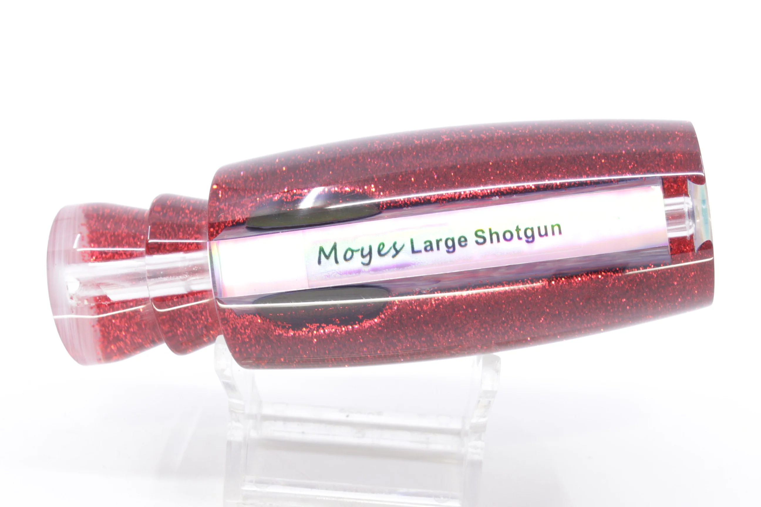 Moyes Lures Rainbow MOP Black-Red Back Large Shotgun 12" 4.7oz - Image 3
