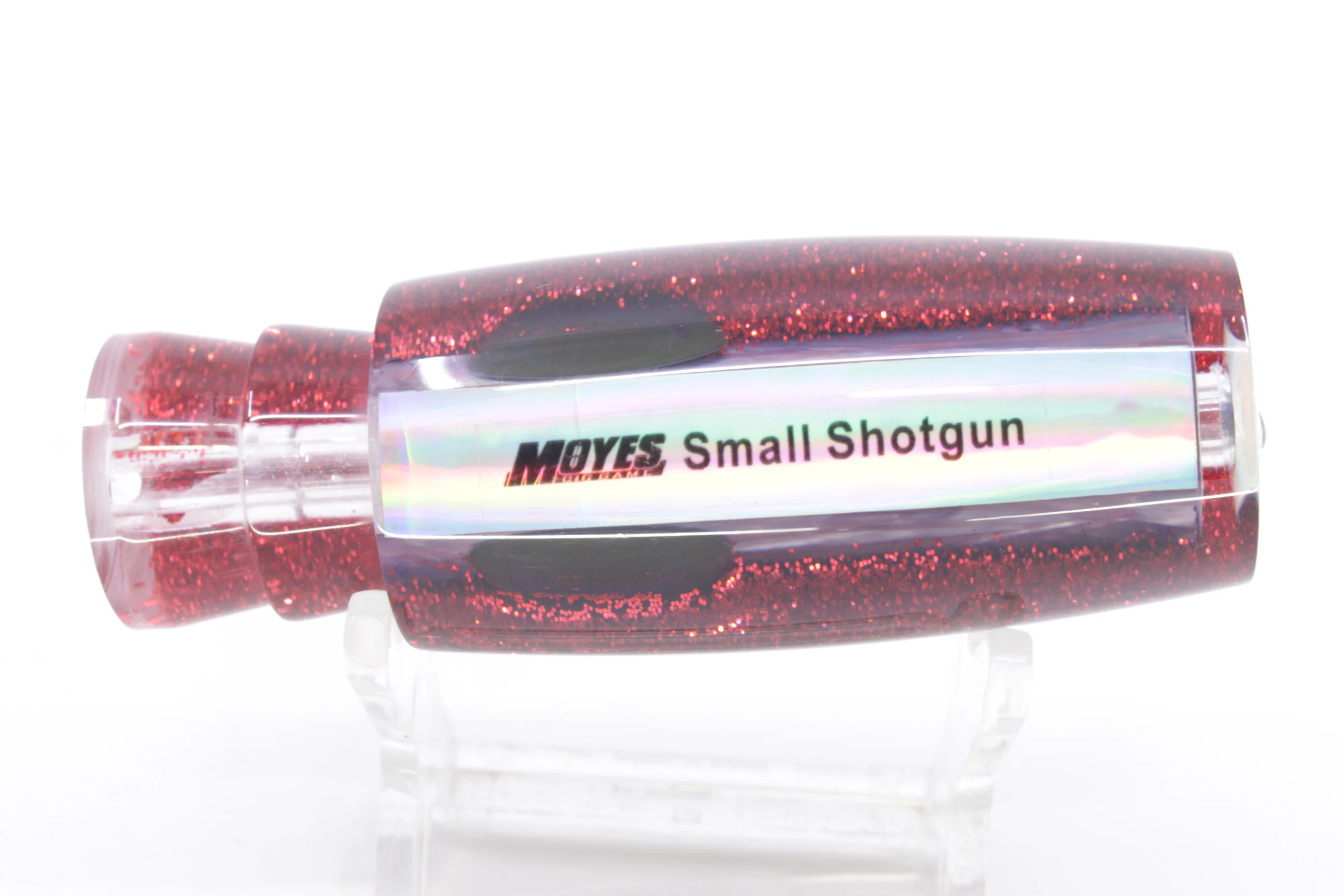 Moyes Lures Rainbow MOP Black-Red Back Taxi Eyes Small Shotgun 9" 2oz - Image 3