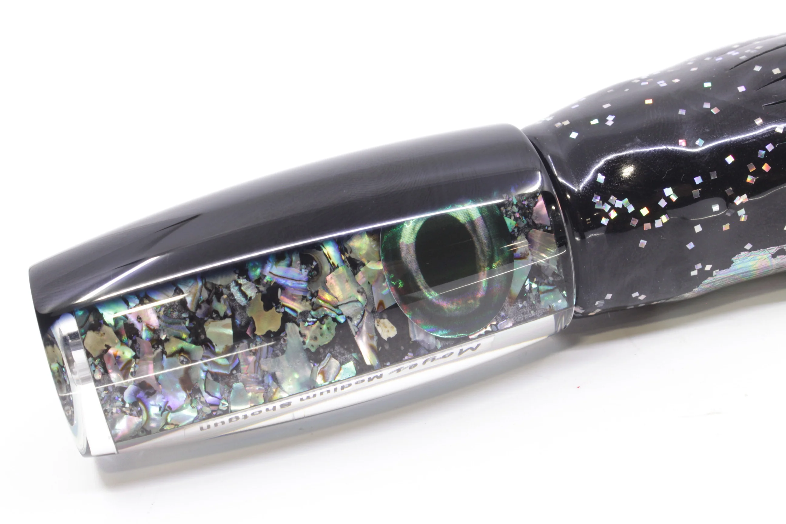 Moyes Lures S&P Black Back Medium Shotgun 10" 6.2oz Skirted Black/Green - Image 3