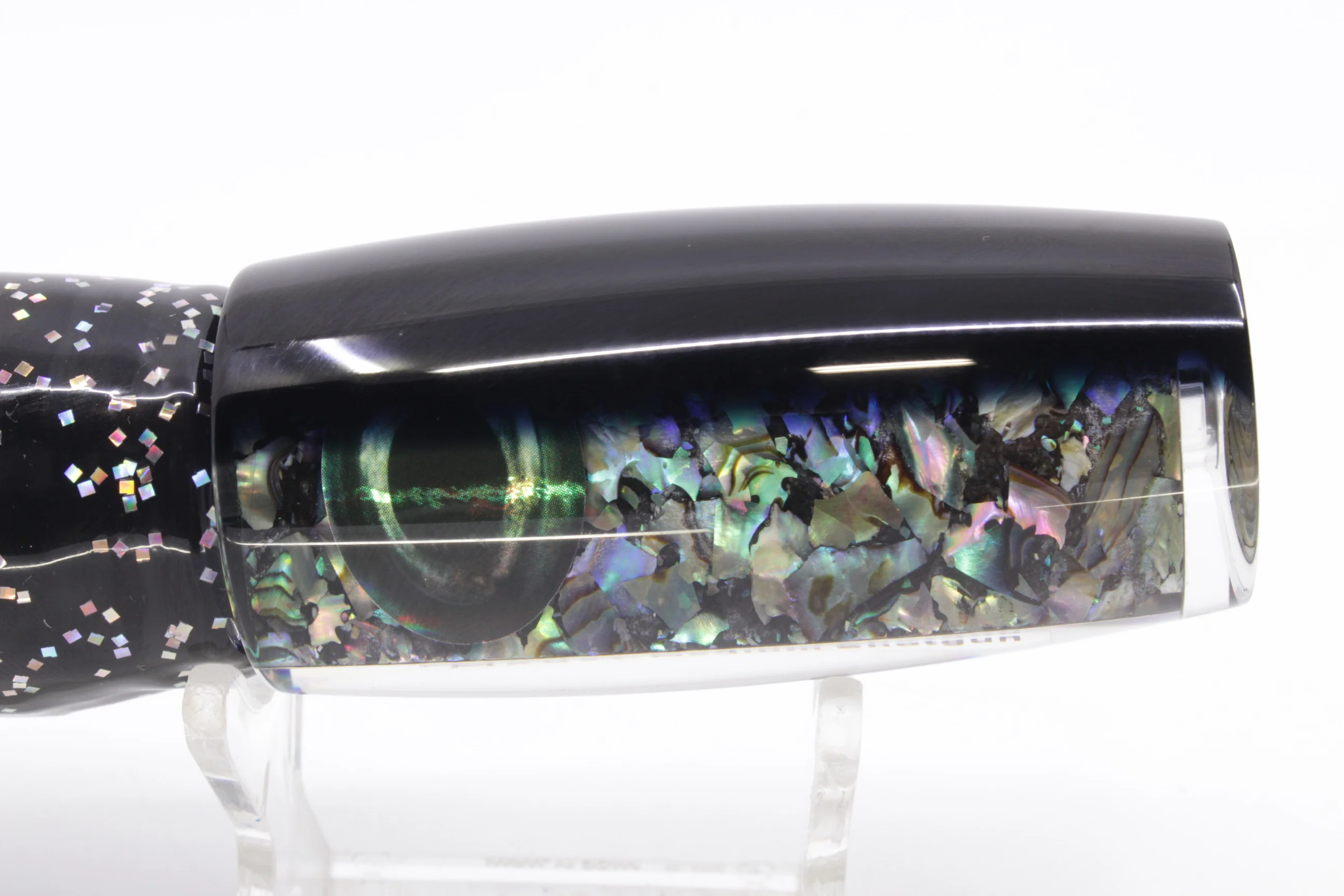 Moyes Lures S&P Black Back Medium Shotgun 10" 6.2oz Skirted Black/Green - Image 4