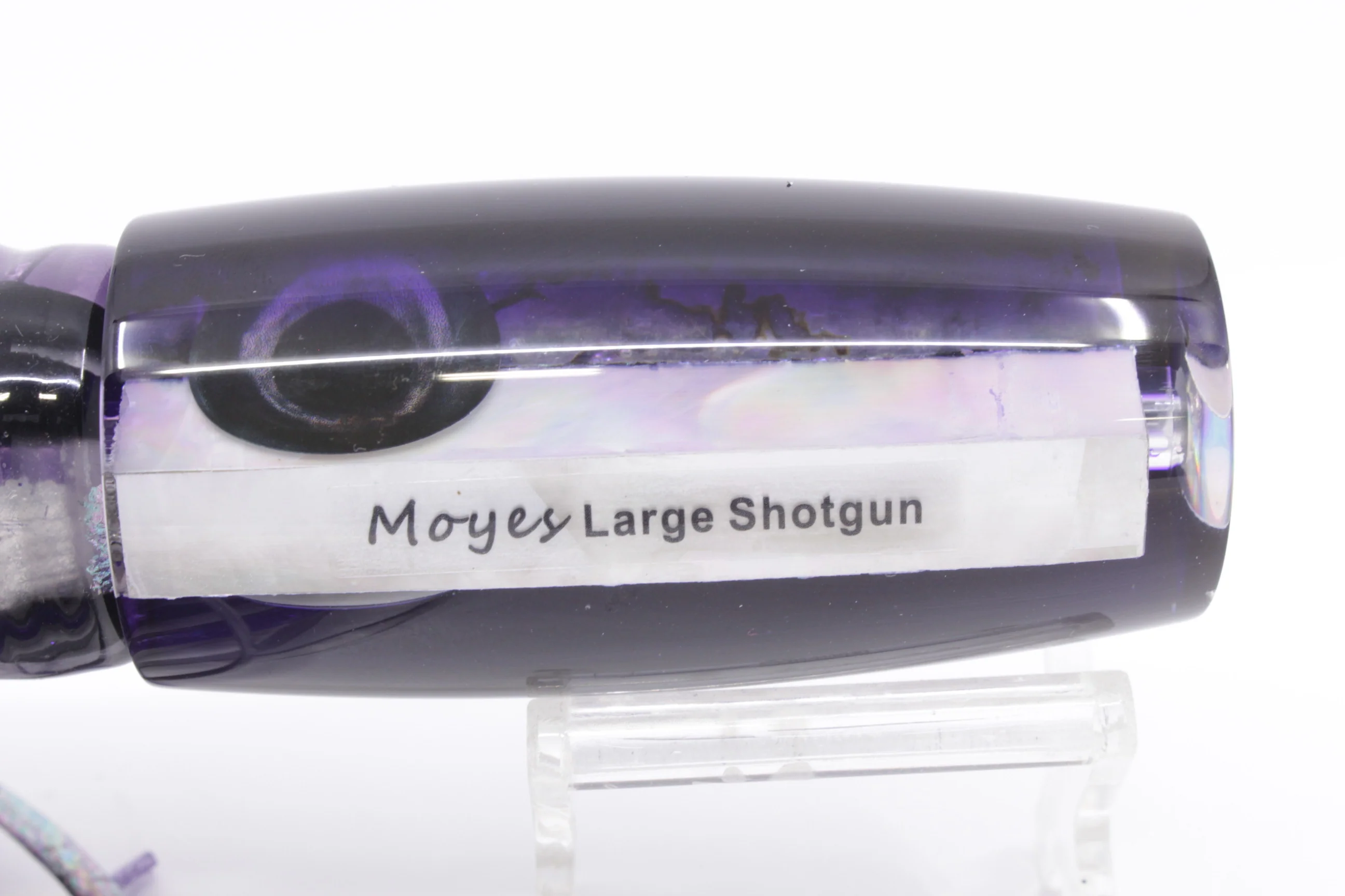 Moyes Lures Skipjack Paua-MOP Black-Purple Back Large Shotgun 12" 7.8oz Skirted - Image 6