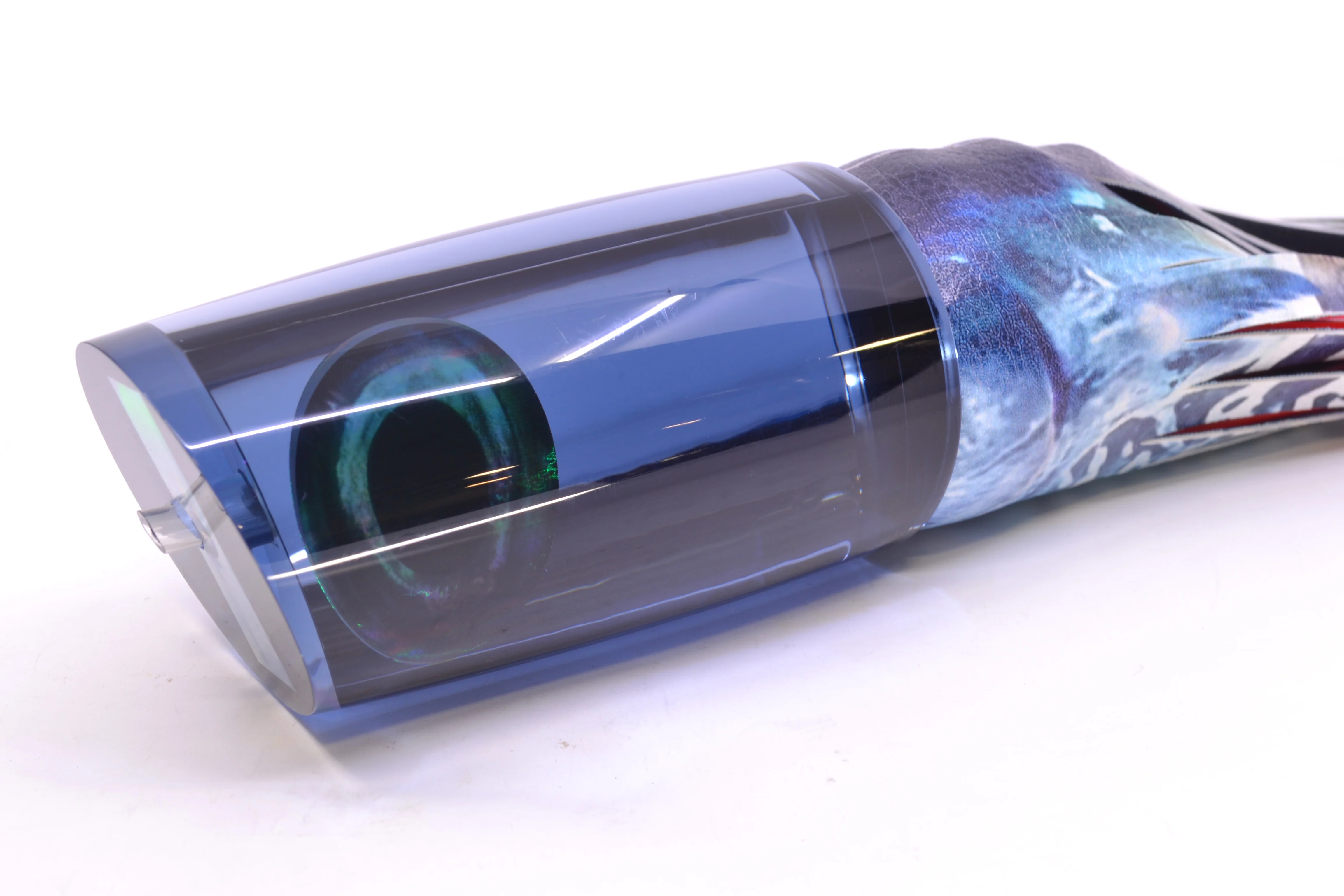 Moyes Lures Smoke Mirrored Taxi Eyes XXL B.C.K. Teaser 18oz ALV Vinyl Wahoo - Image 3