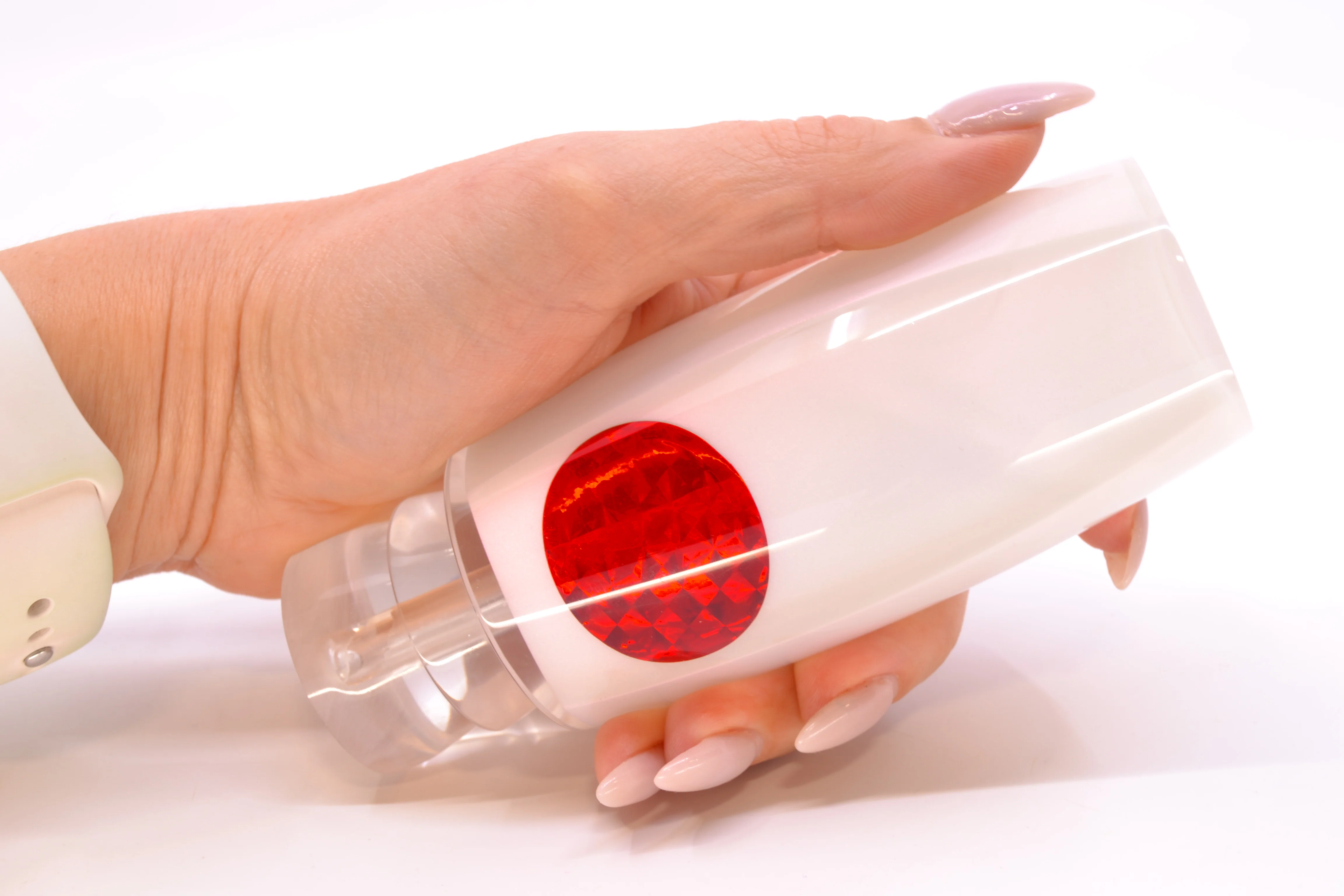 Moyes Lures Strawberry Pearl Red Eyes XL Shotgun 14" 8oz - Image 6