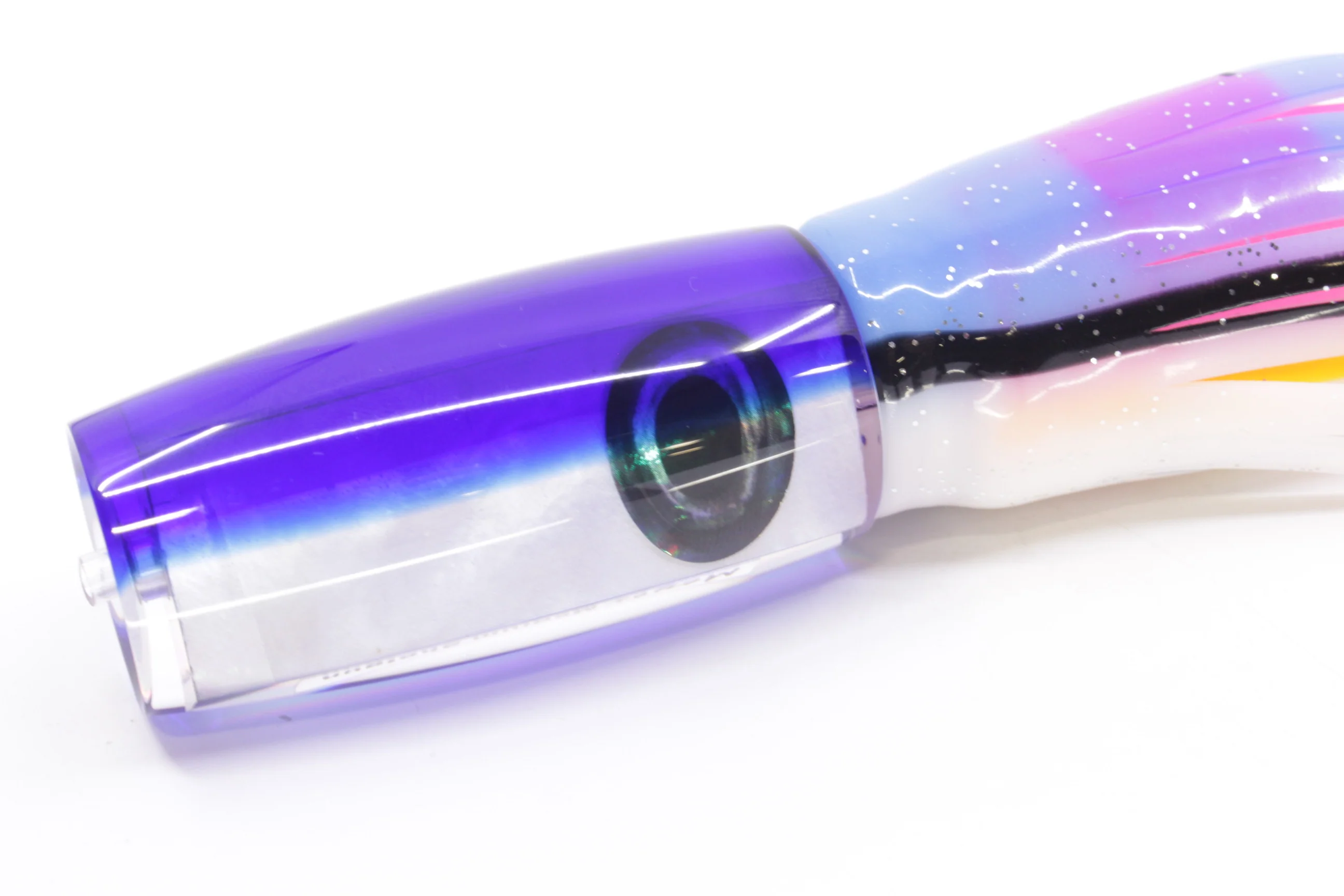 Moyes Lures White MOP Blue Back Medium Shotgun 10" 6.2oz Skirted Gay Bob - Image 3