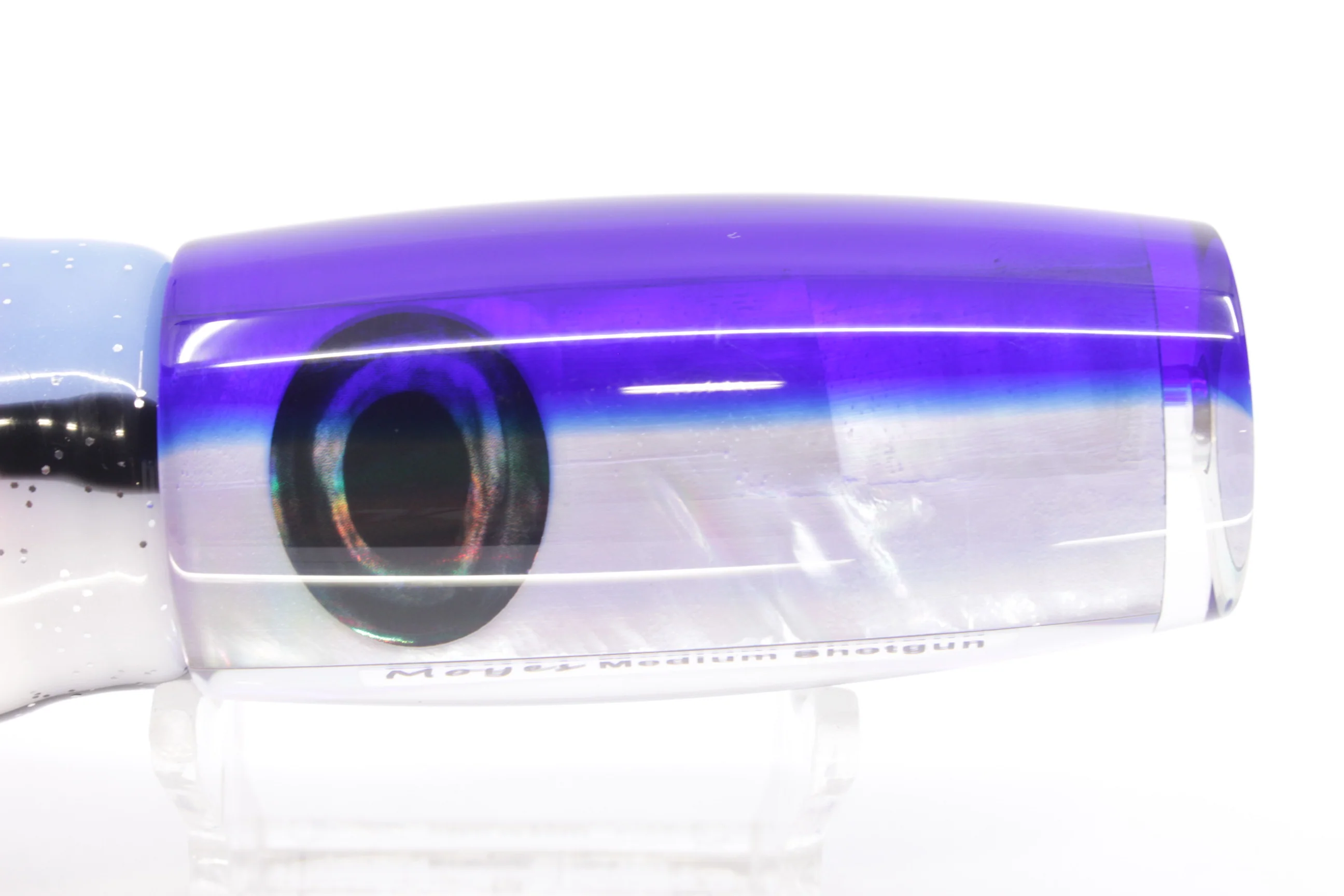 Moyes Lures White MOP Blue Back Medium Shotgun 10" 6.2oz Skirted Gay Bob - Image 4