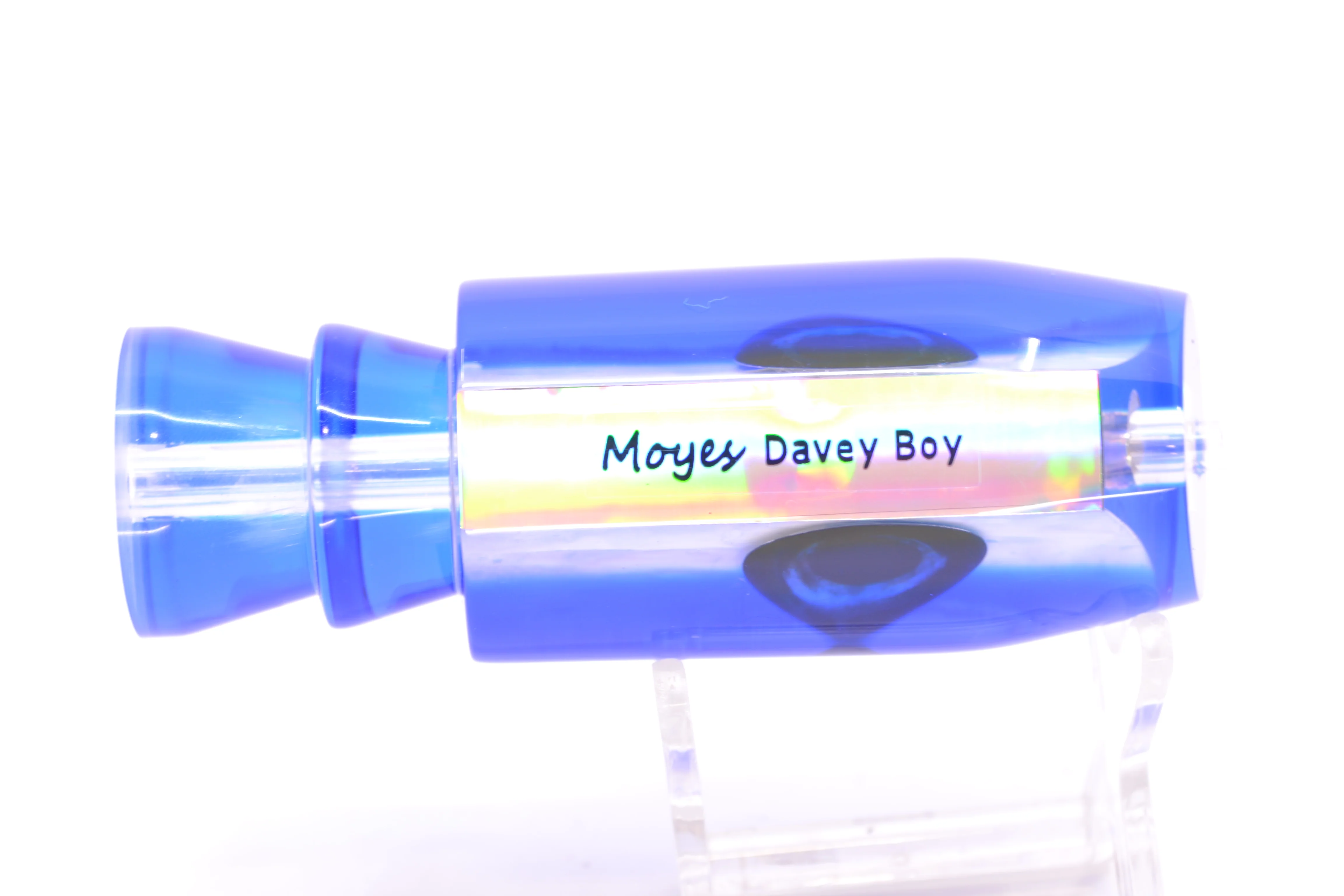 Moyes Lures White MOP Blue Back Taxi Eyes Davey Boy 12" 5oz - Image 3