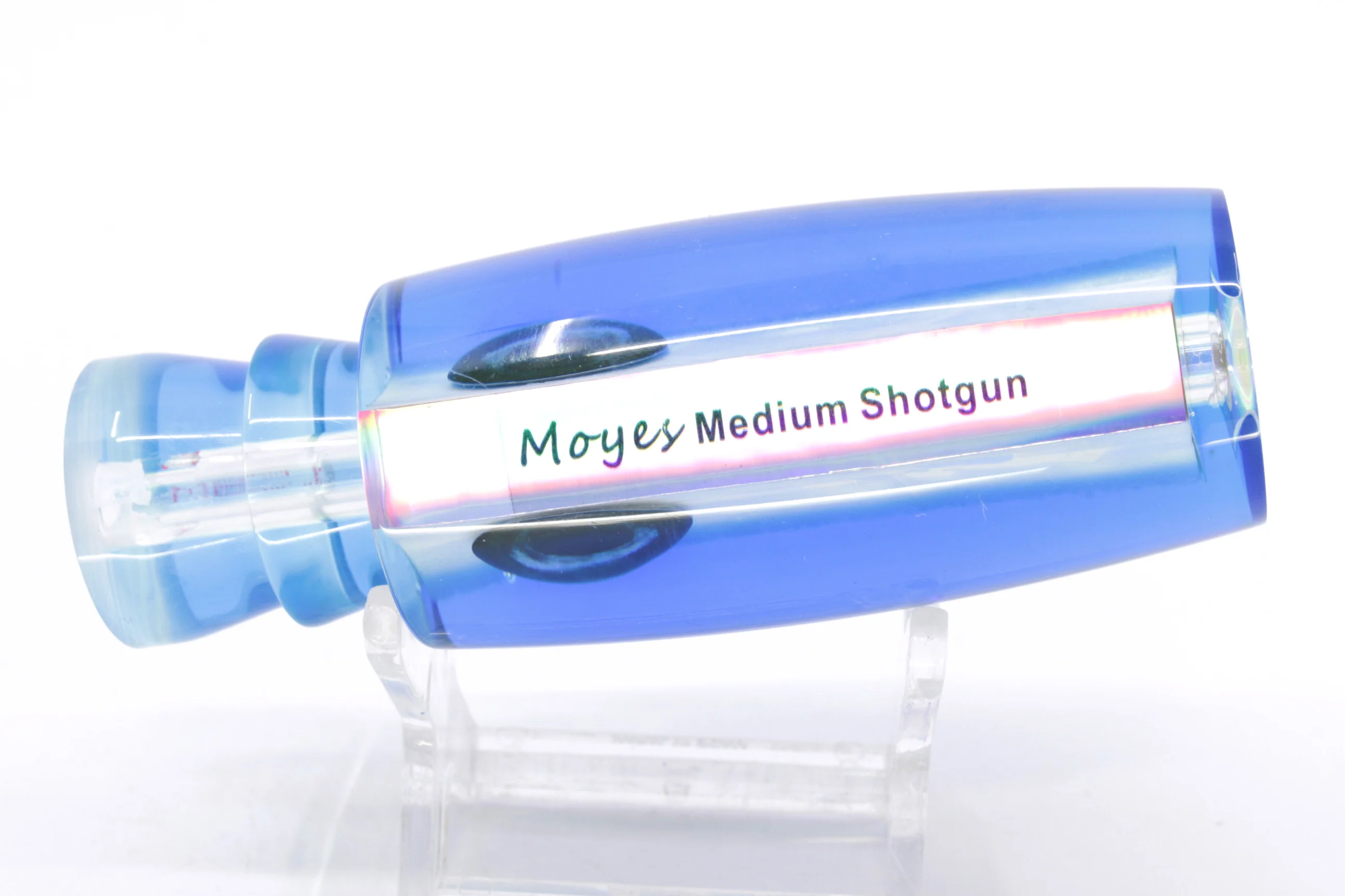 Moyes Lures White MOP Blue-Yellow Back Medium Shotgun 10" 3.3oz - Image 3