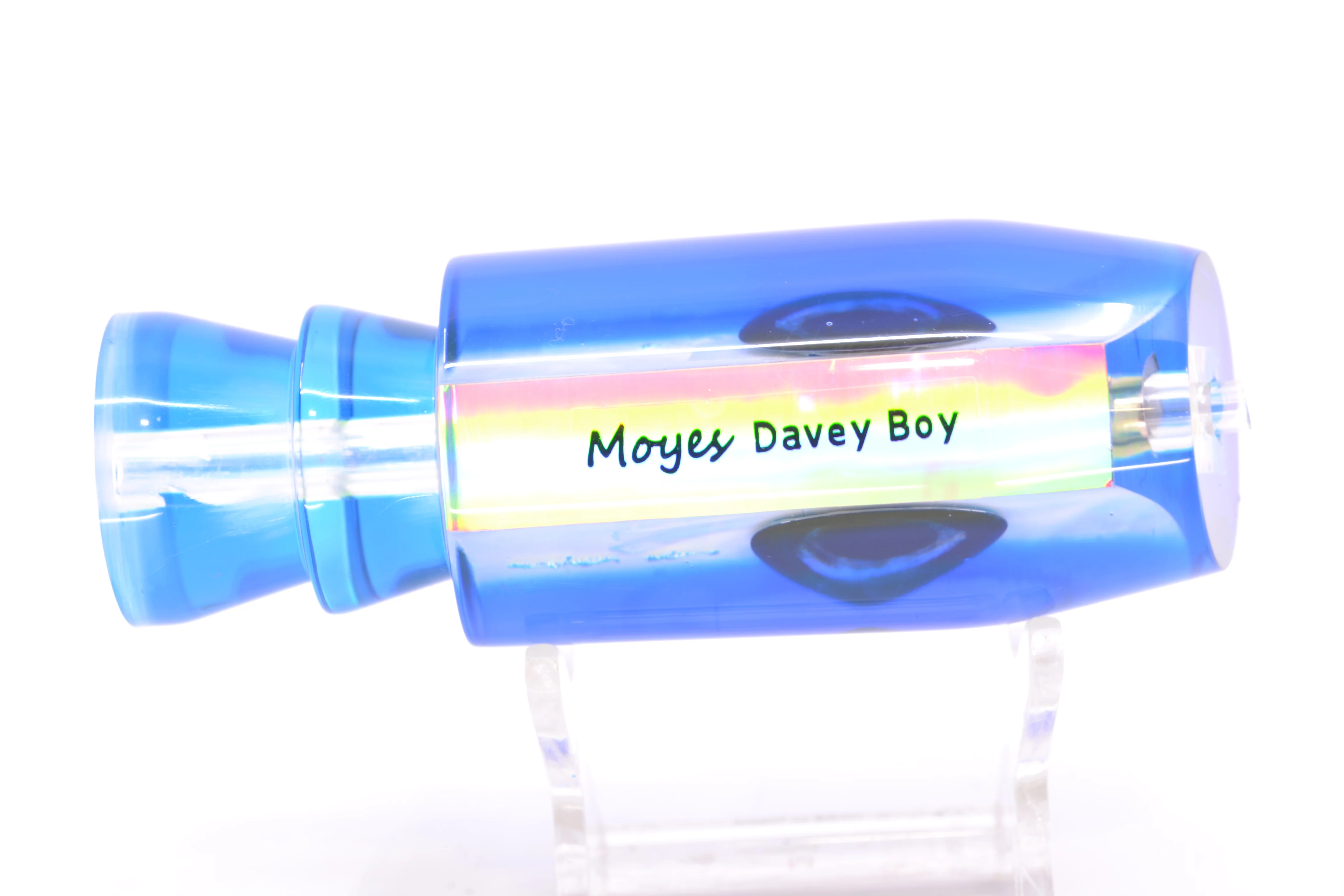 Moyes Lures White MOP Blue-Yellow Back Taxi Eyes Davey Boy 12" 5oz - Image 3